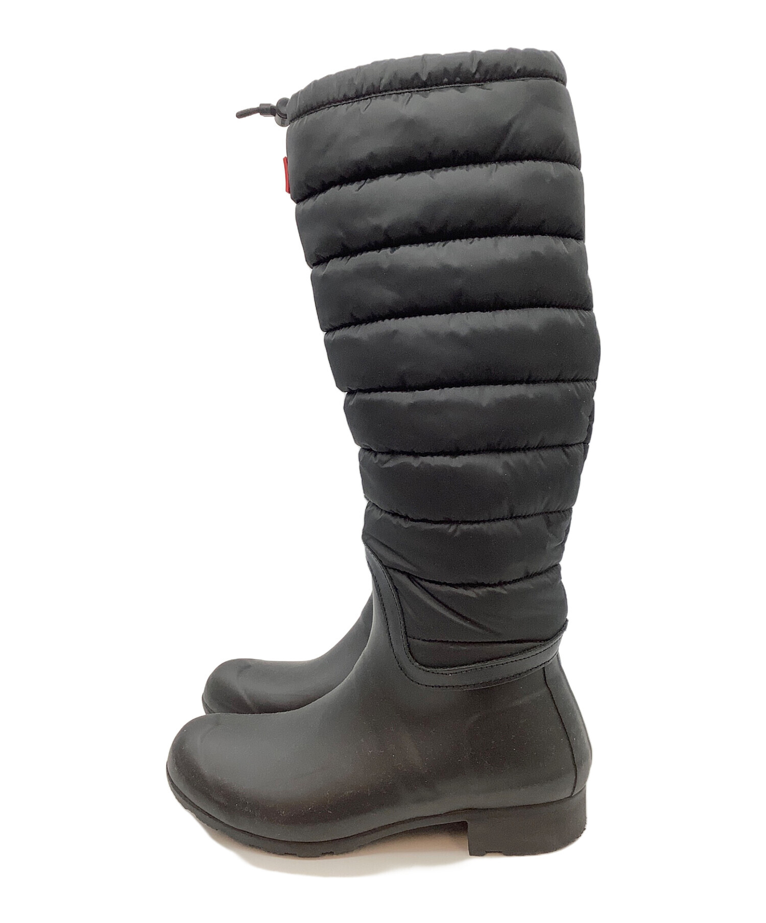 ハンターブーツUK6 中古・古着通販】HUNTER (ハンター) ブーツ ブラック サイズ:UK6