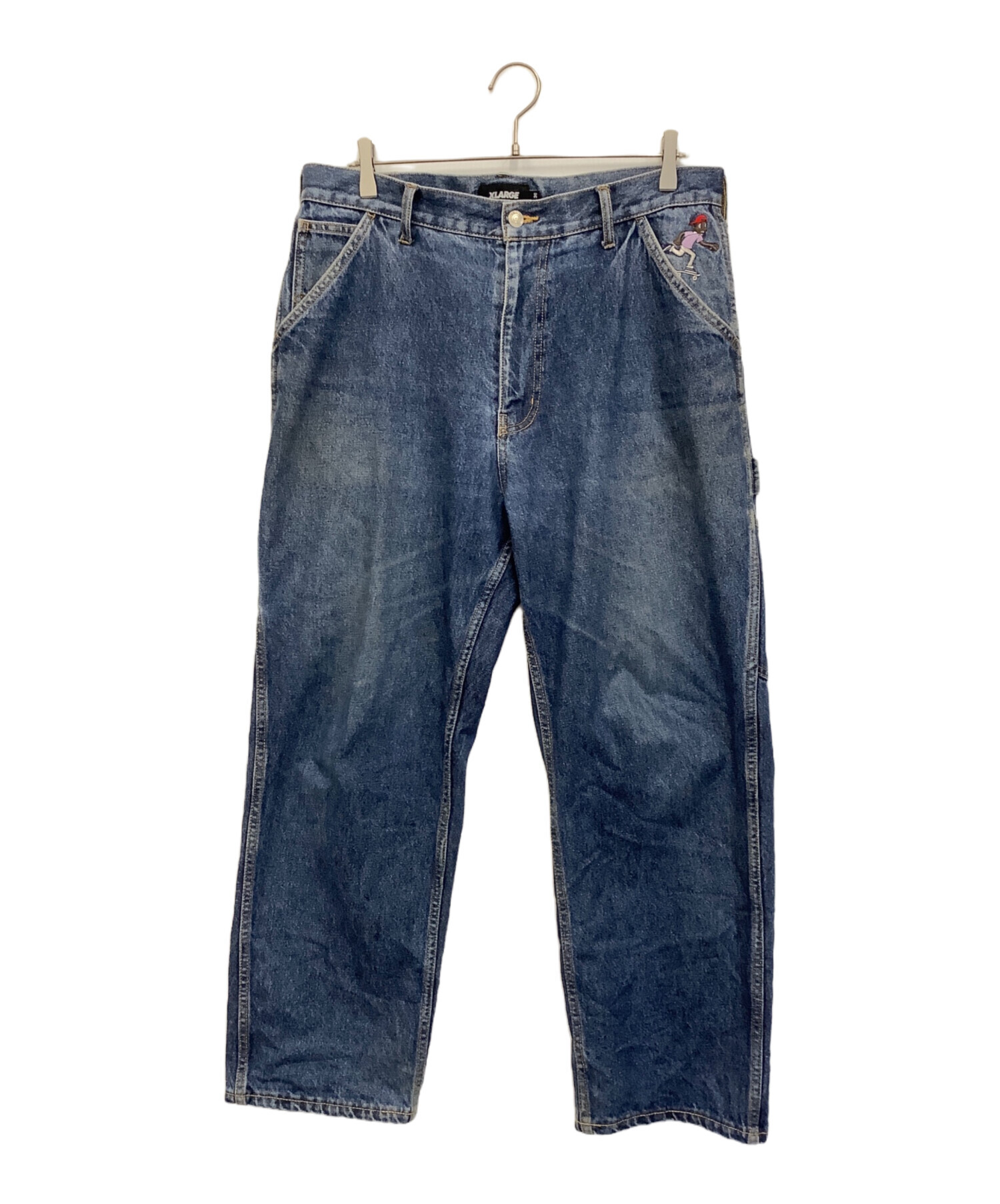中古・古着通販】X-LARGE (エクストララージ) ペインターパンツ ブルー