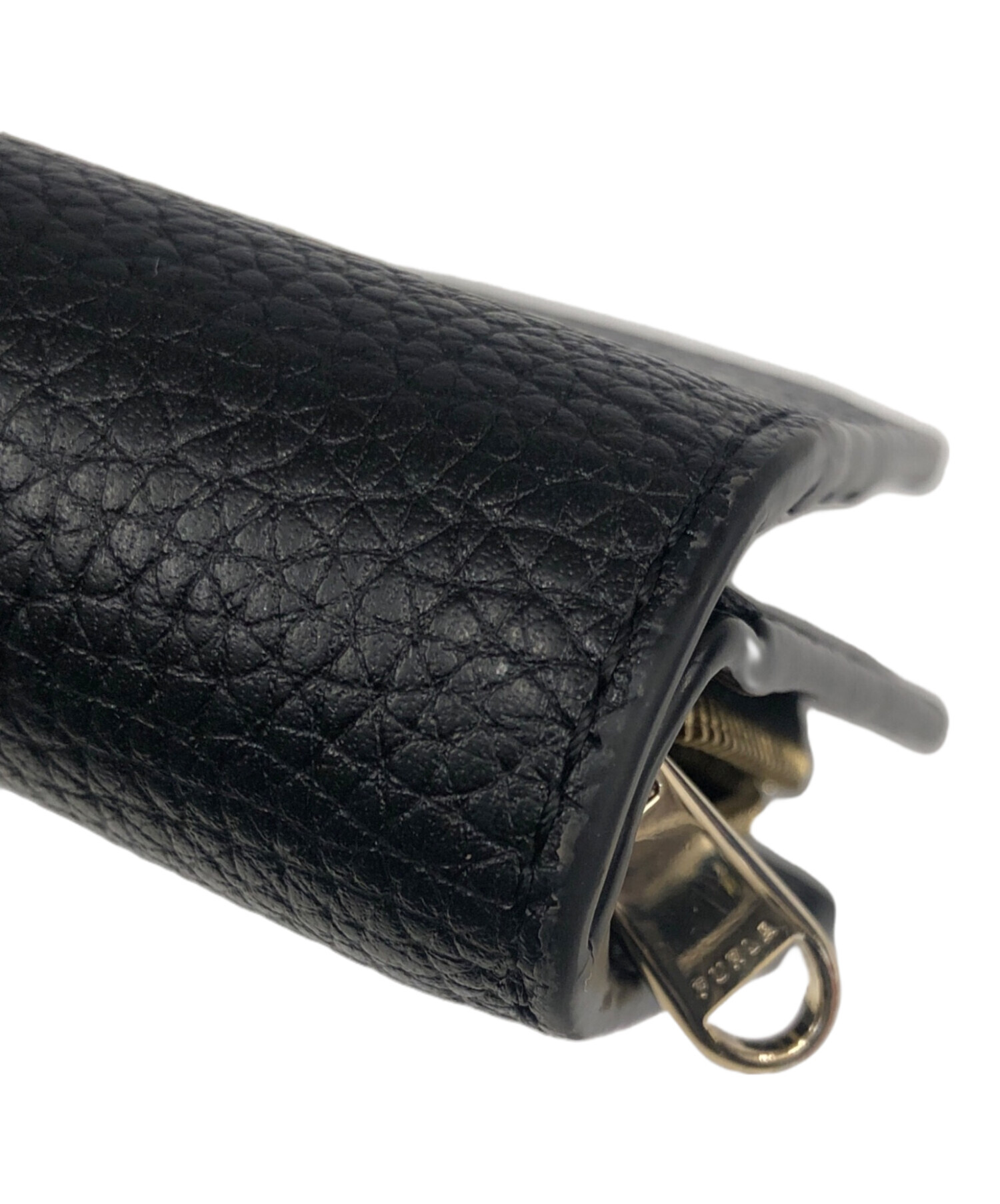 中古・古着通販】FURLA (フルラ) 2つ折り財布 ブラック｜ブランド