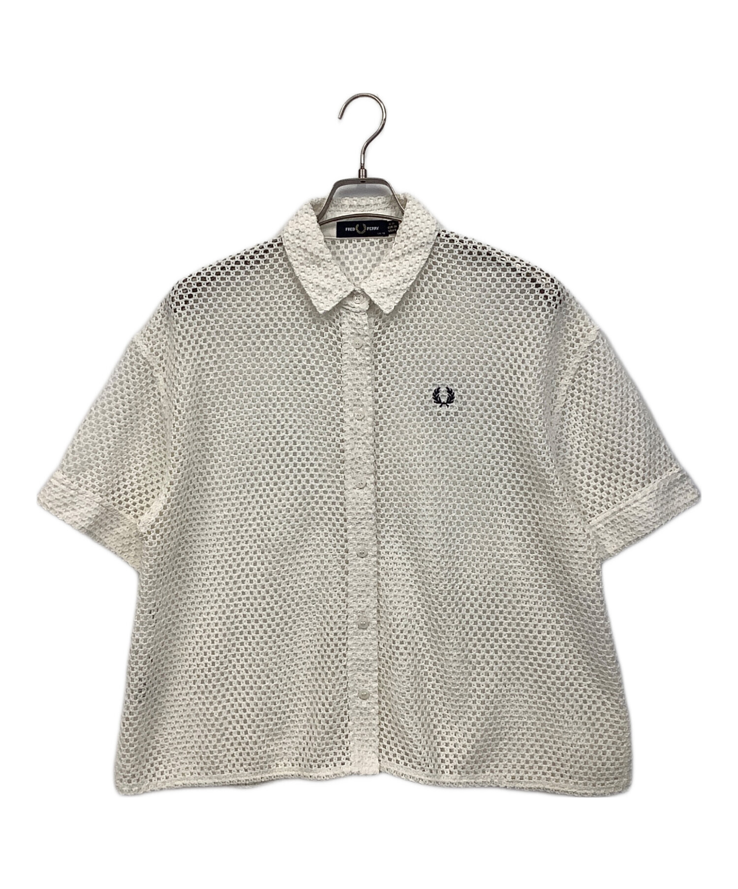 中古・古着通販】FRED PERRY (フレッドペリー) 半袖シャツ ホワイト