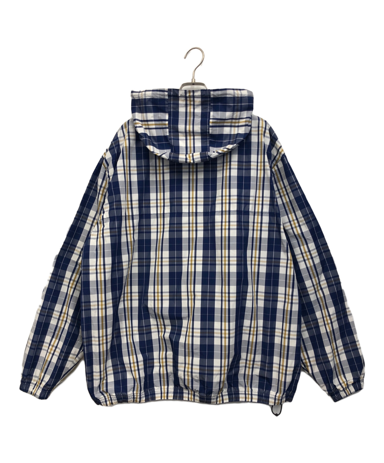 koti BEAUTY&YOUTH マウンテンパーカー M 青x白(チェック) 【古着】【中古】 中古・古着通販】mahagrid (マハグリッド) ステッチアノラック