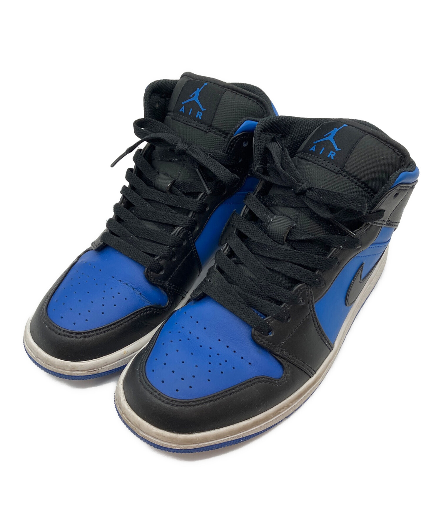 中古・古着通販】NIKE (ナイキ) ハイカットスニーカー ブラック×ブルー