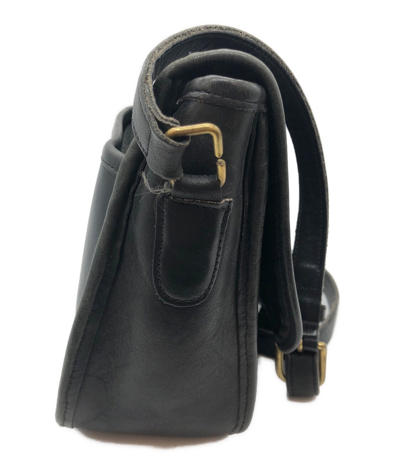 阿*2様 【長期保管中古】 COACH ショルダーバッグ ブラック コーチ 黒 中古・古着通販】COACH (コーチ) ショルダーバッグ ブラック｜ブランド