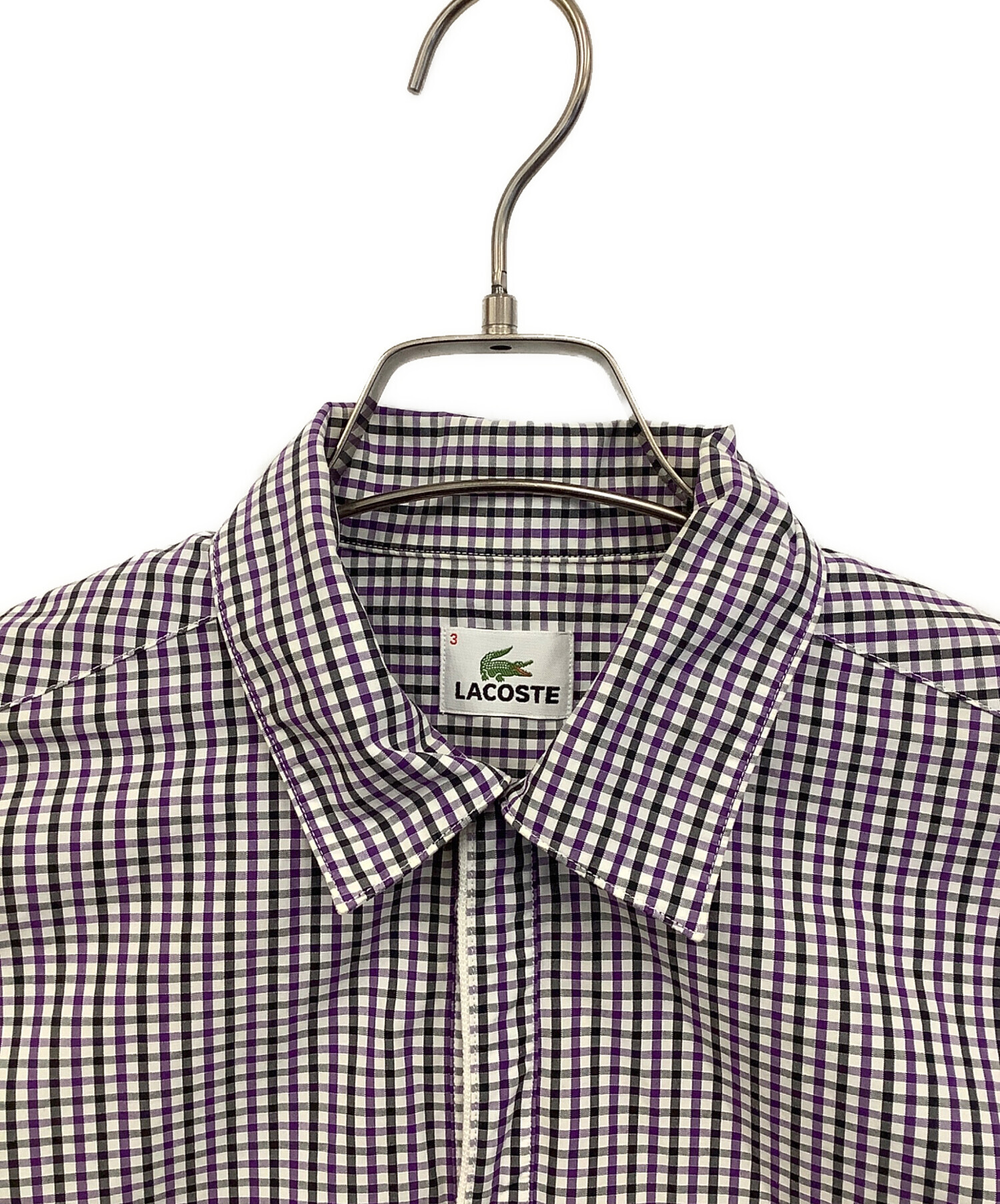 中古・古着通販】LACOSTE (ラコステ) プルオーバーシャツ パープル