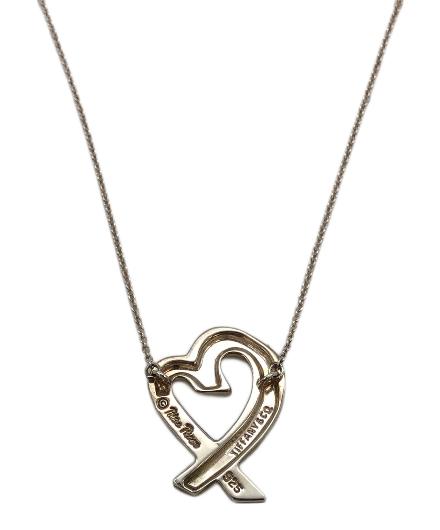 中古　ティファニー　ラビングハート　ラブ　ネックレス 中古・古着通販】TIFFANY & Co. (ティファニー) ラビングハート