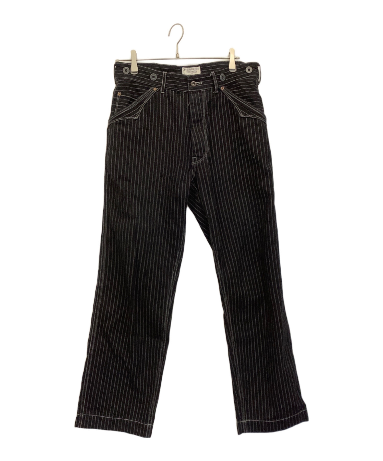 Schott BROS. ヒッコリーデニムパンツ32インチ 中古・古着通販】SCHOTT BROS. (ショットブロス) オールドヒッコリー