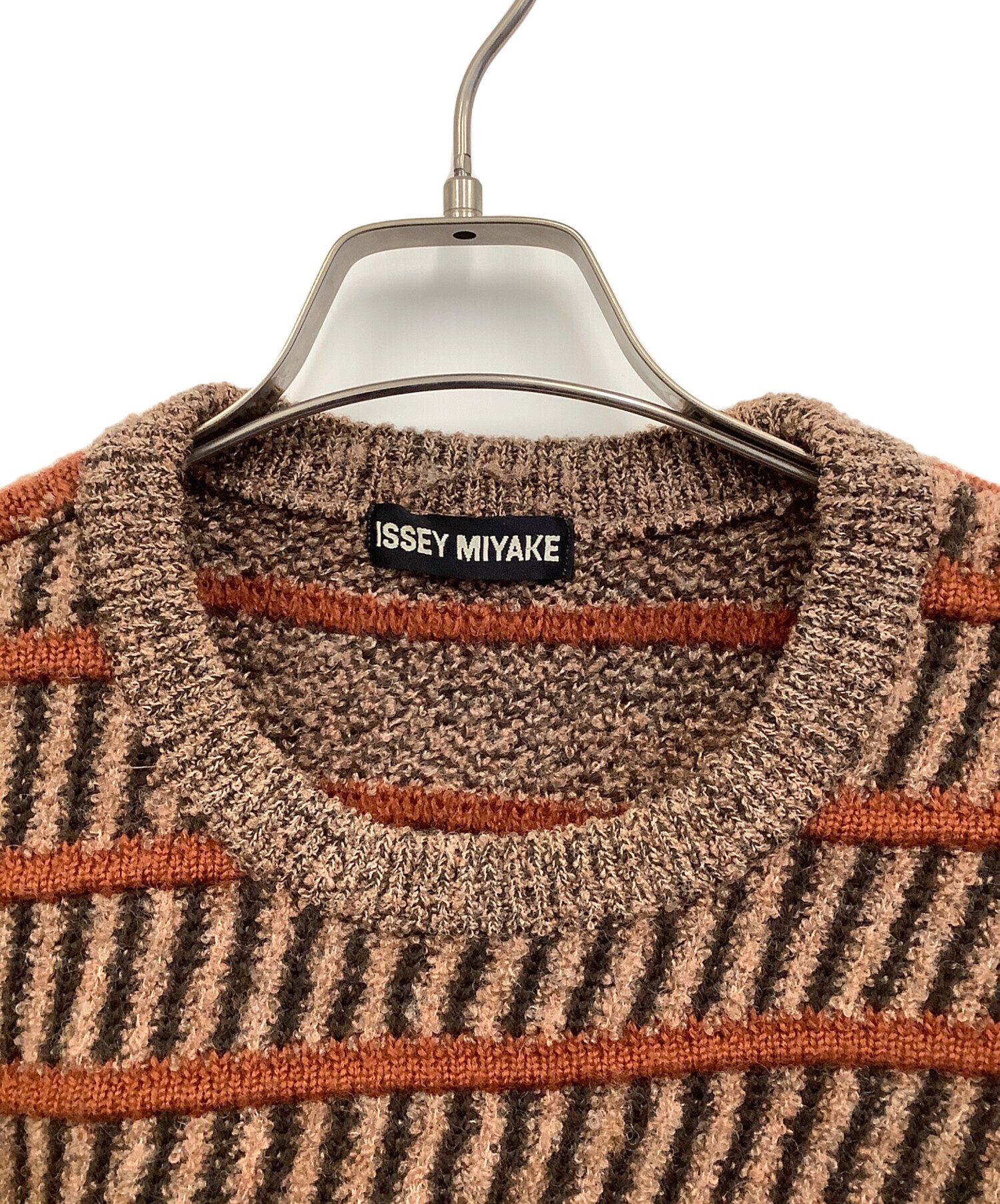 中古・古着通販】ISSEY MIYAKE (イッセイミヤケ) 厚手ニット ブラウン