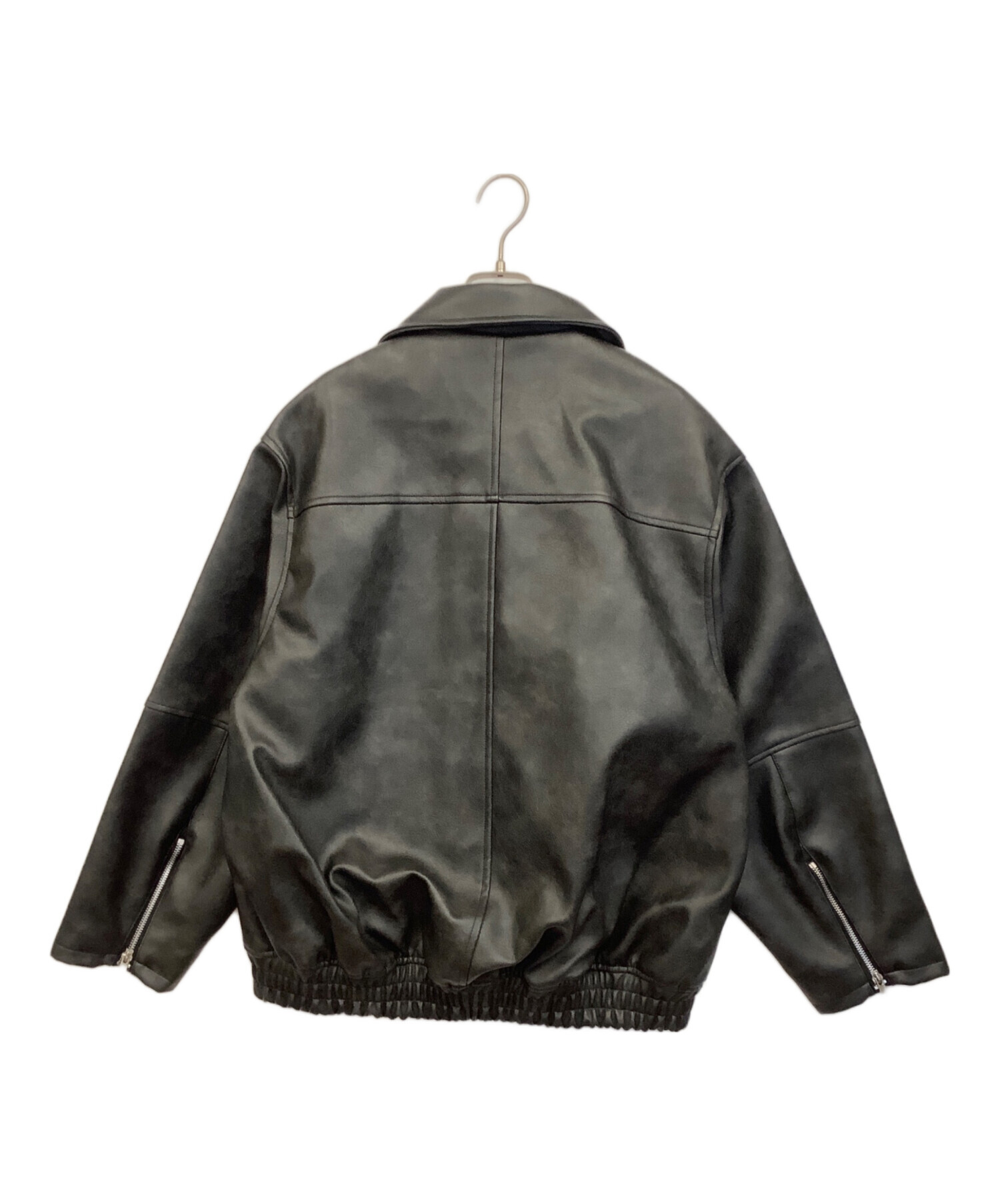 中古・古着通販】EMODA (エモダ) フェイクレザーオーバーブルゾン 