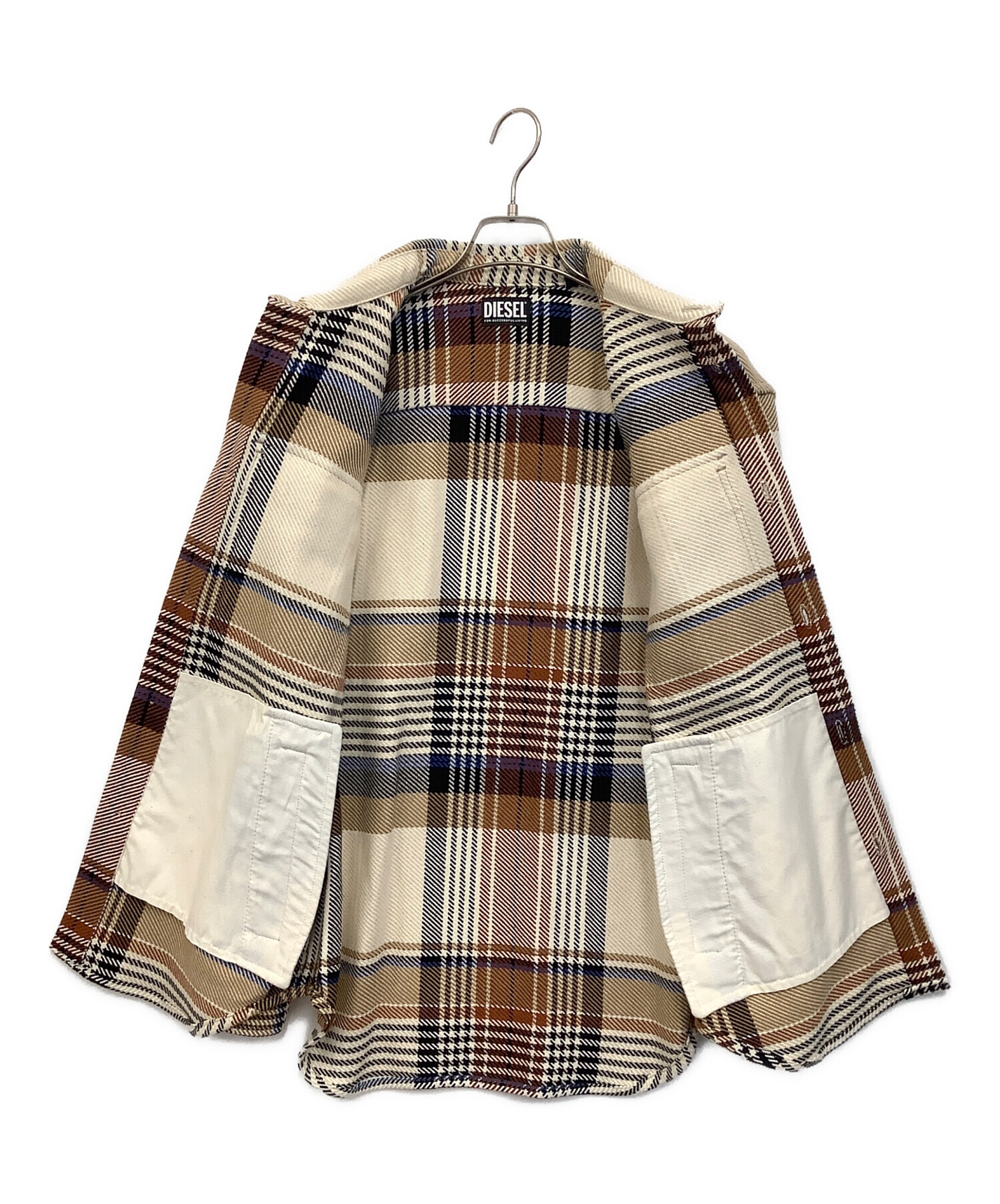 中古・古着通販】DIESEL (ディーゼル) チェックブルゾン マルチカラー