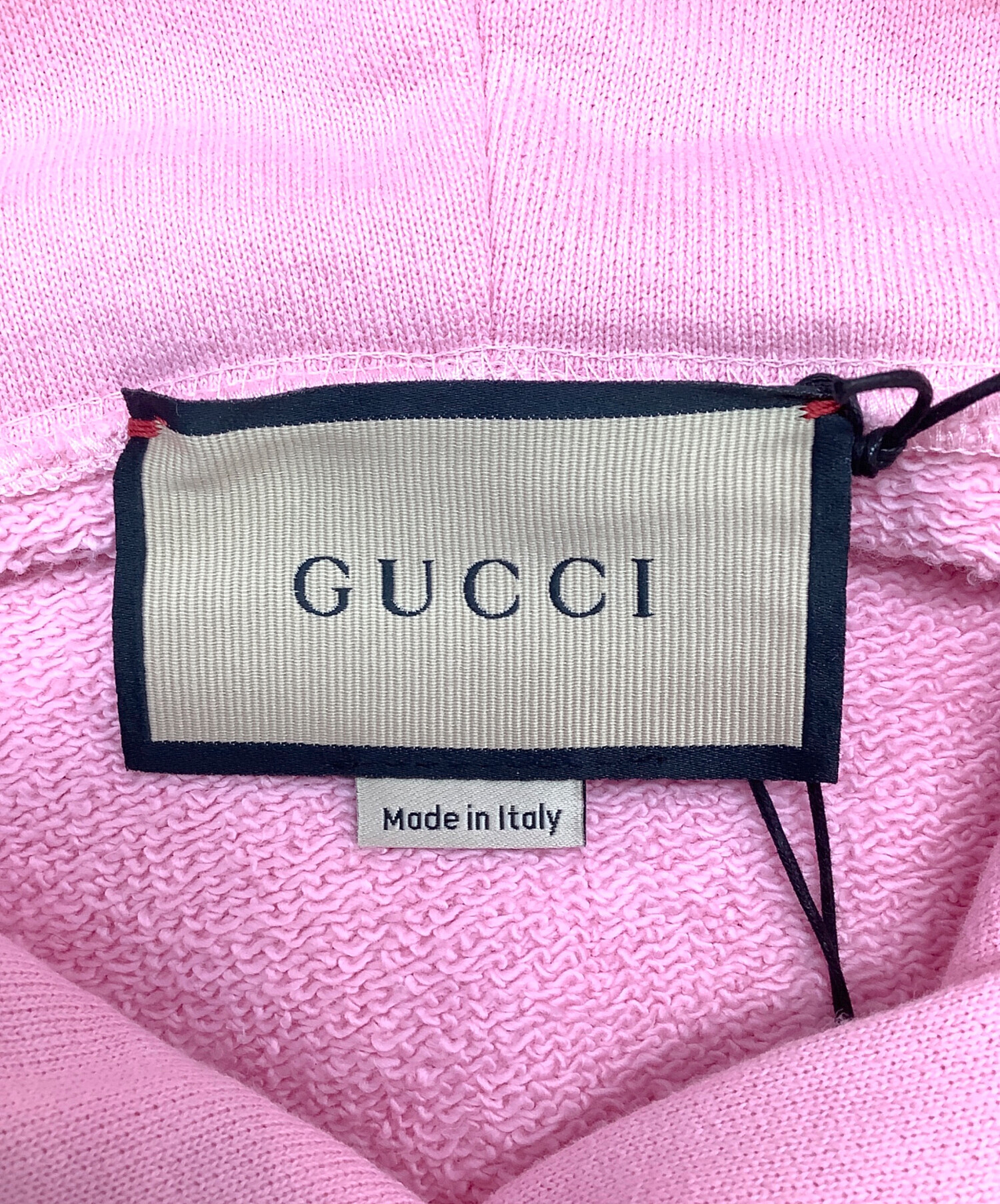 中古・古着通販】GUCCI (グッチ) プルオーバーパーカー ピンク サイズ