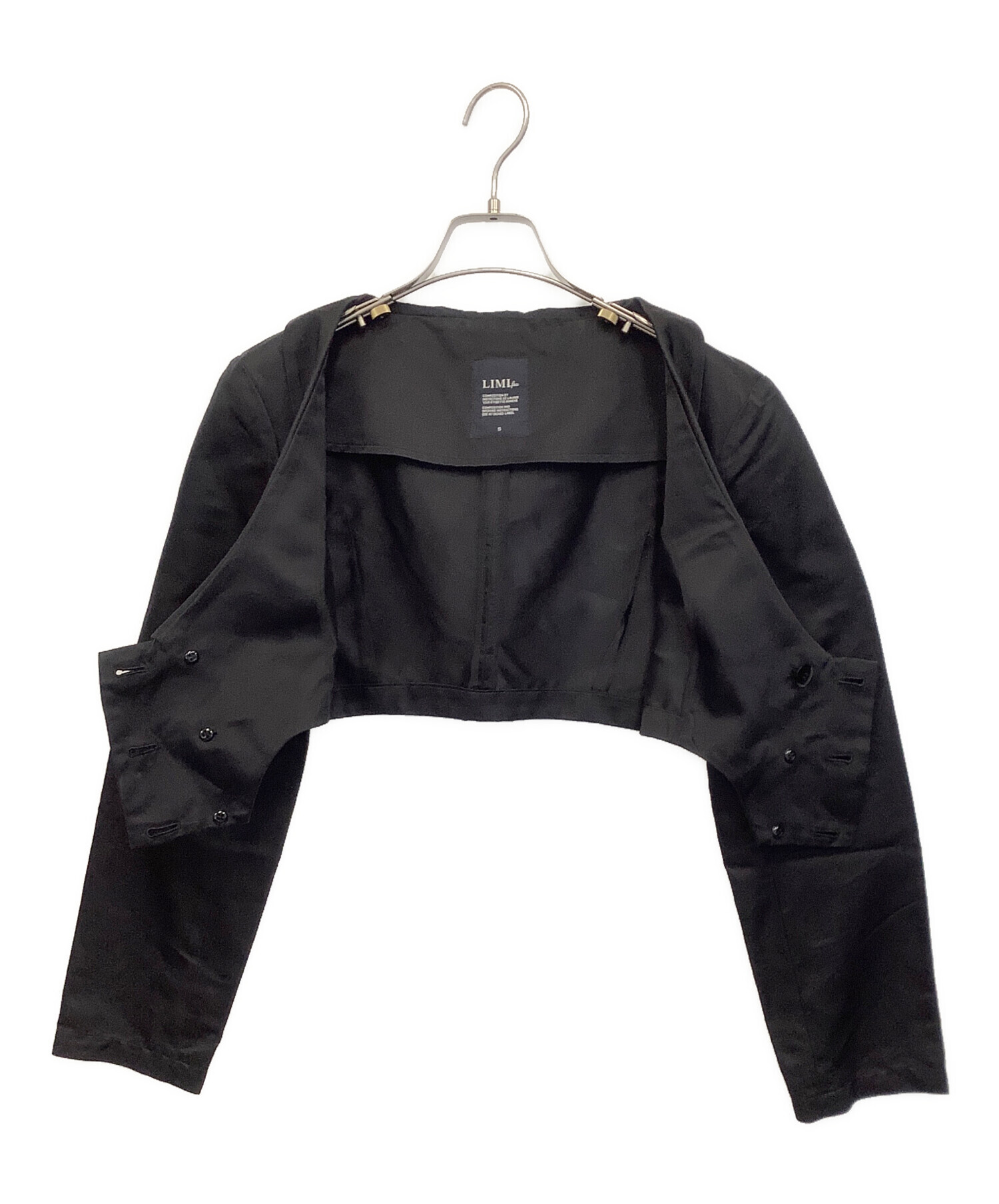LIMI feu リミフゥ ブルゾン ジャンパー 黒 ブラック 中古・古着通販】LIMI feu (リミフゥ) ジャケット ブラック サイズ:S