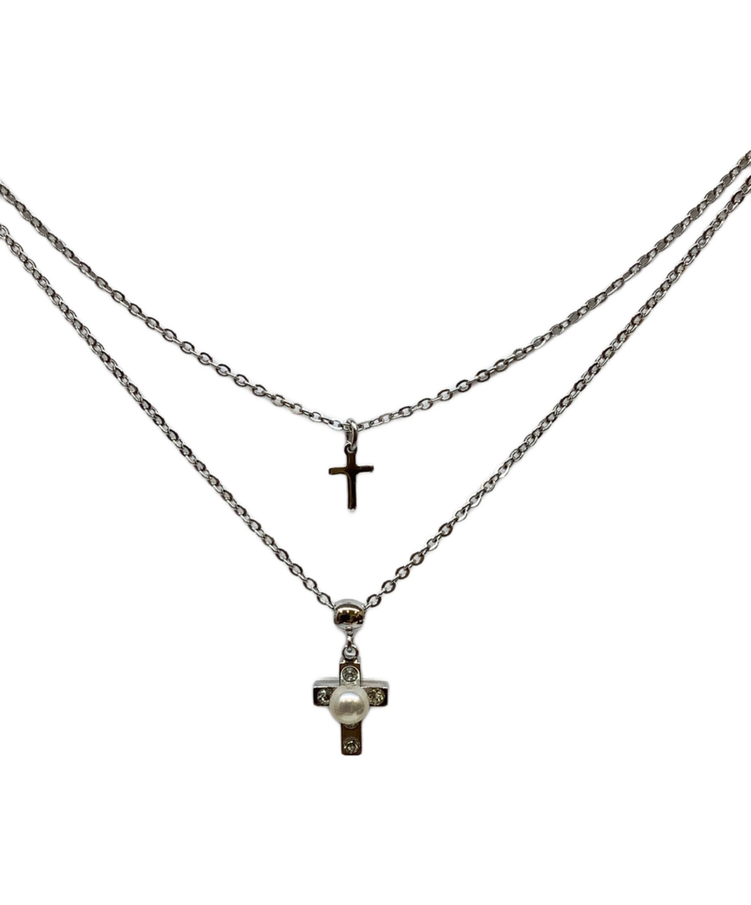 シ*マ様 ネックレス中古品 中古・古着通販】MIKIMOTO PEARL ISLAND (ミキモト真珠島) 2連