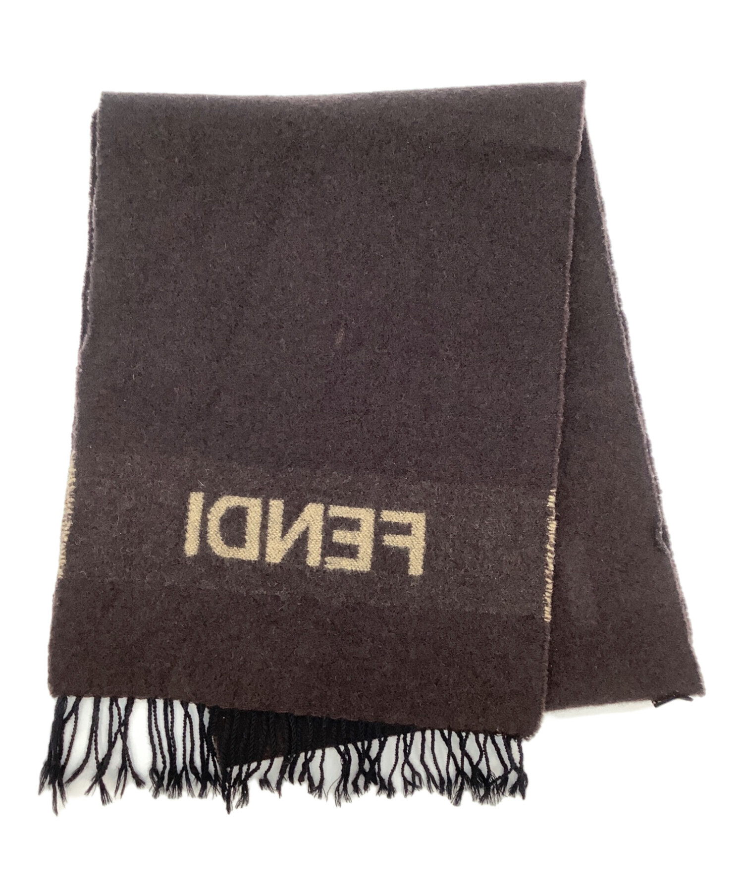 中古・古着通販】FENDI (フェンディ) マフラー ブラウン｜ブランド