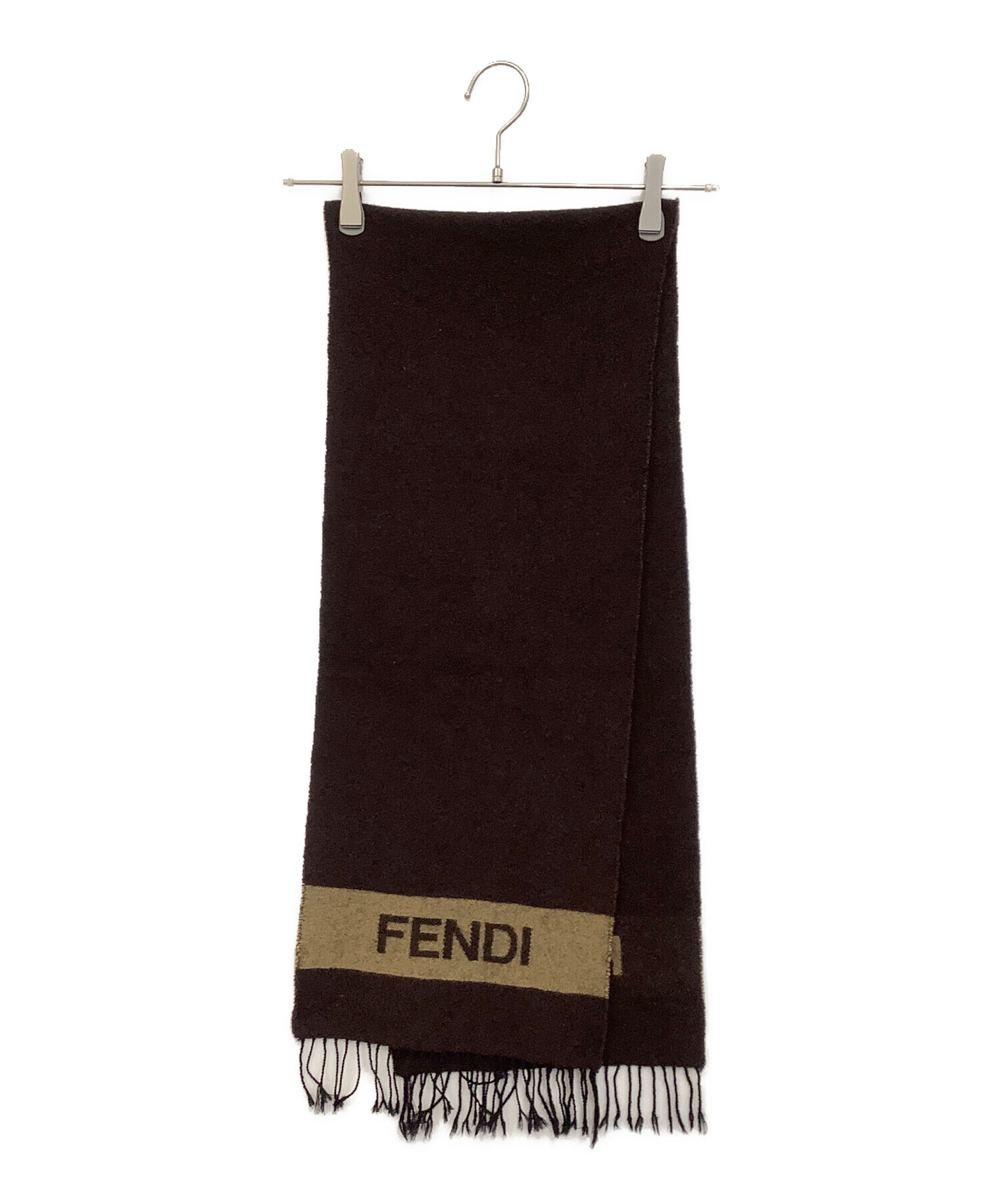 中古・古着通販】FENDI (フェンディ) マフラー ブラウン｜ブランド
