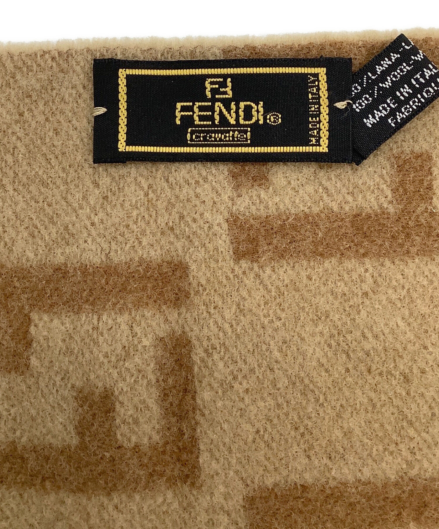 中古・古着通販】FENDI (フェンディ) マフラー ベージュ｜ブランド