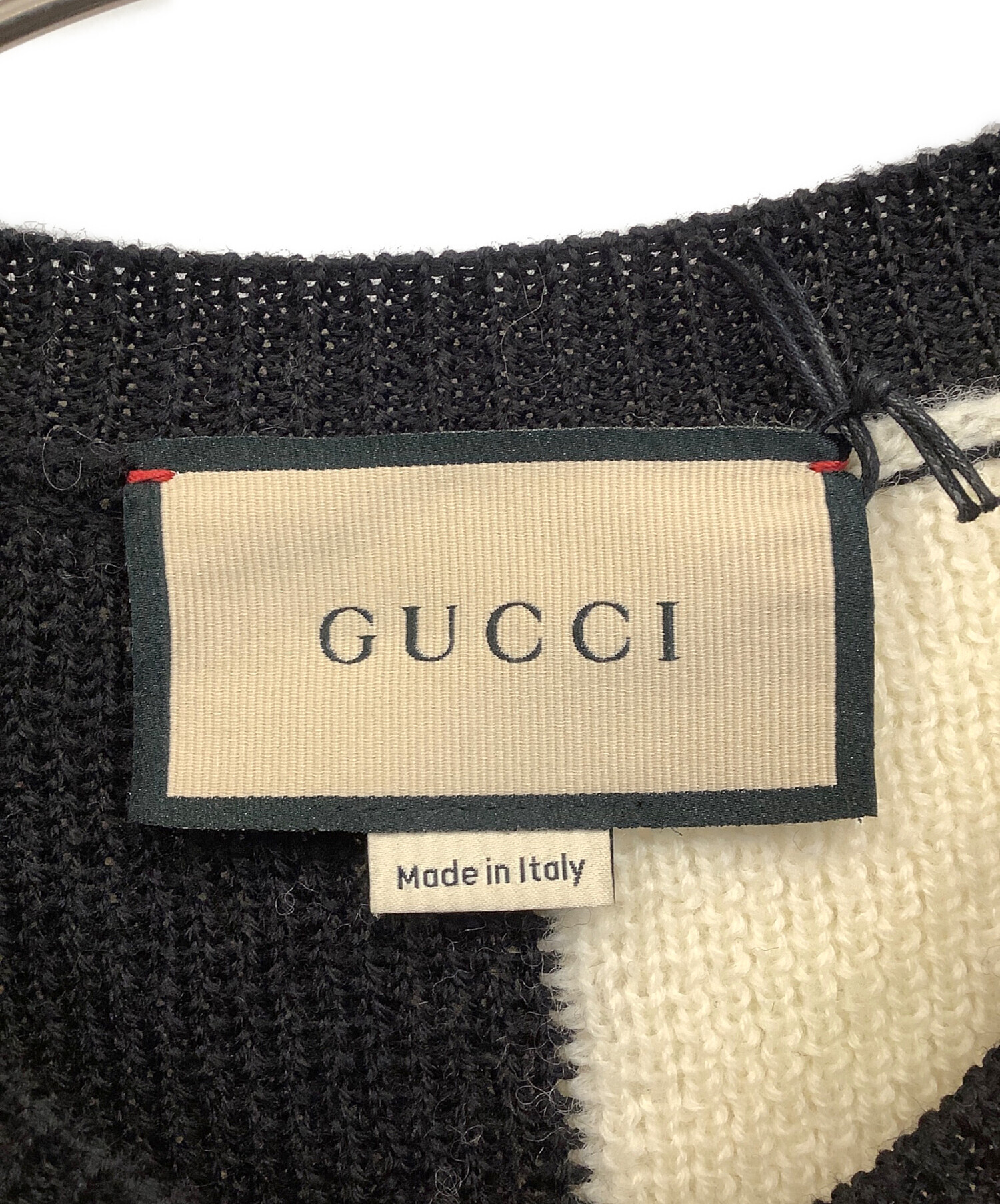中古・古着通販】GUCCI (グッチ) 厚手カーディガン ブラック