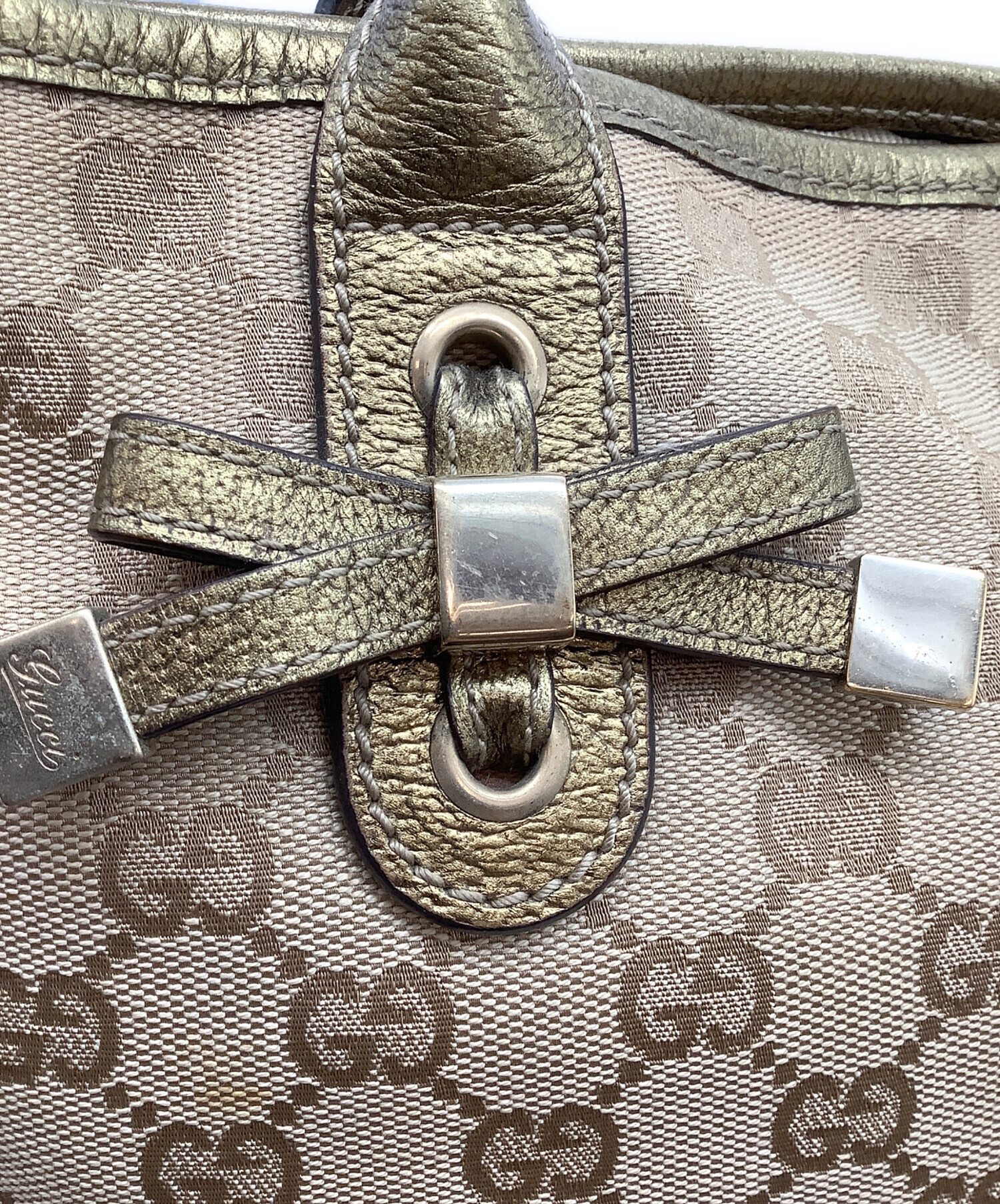 中古・古着通販】GUCCI (グッチ) プリンシーGGキャンバストートバッグ