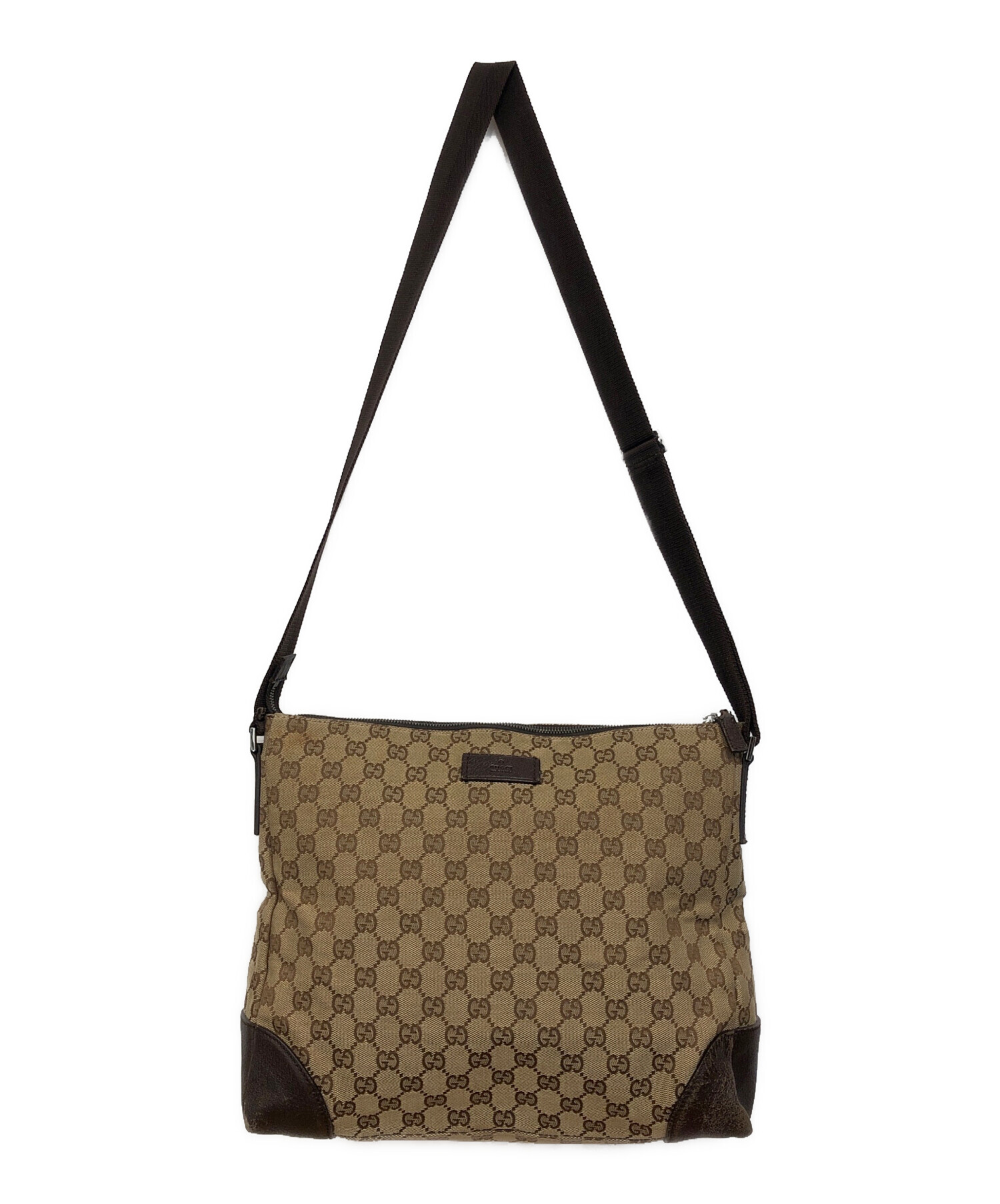 中古・古着通販】GUCCI (グッチ) GGキャンバスショルダーバッグ