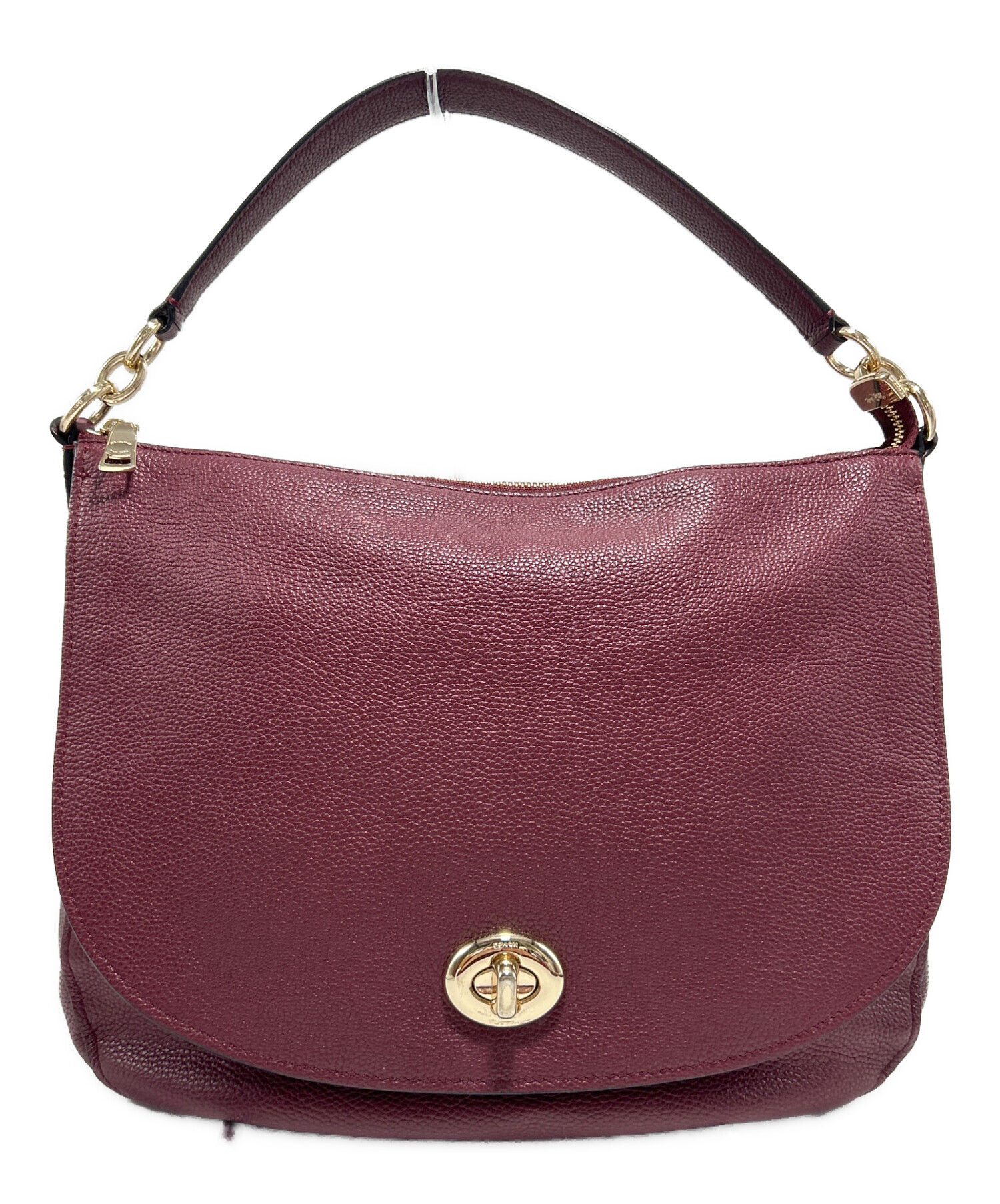 中古・古着通販】COACH (コーチ) ショルダーバッグ ボルドー｜ブランド 