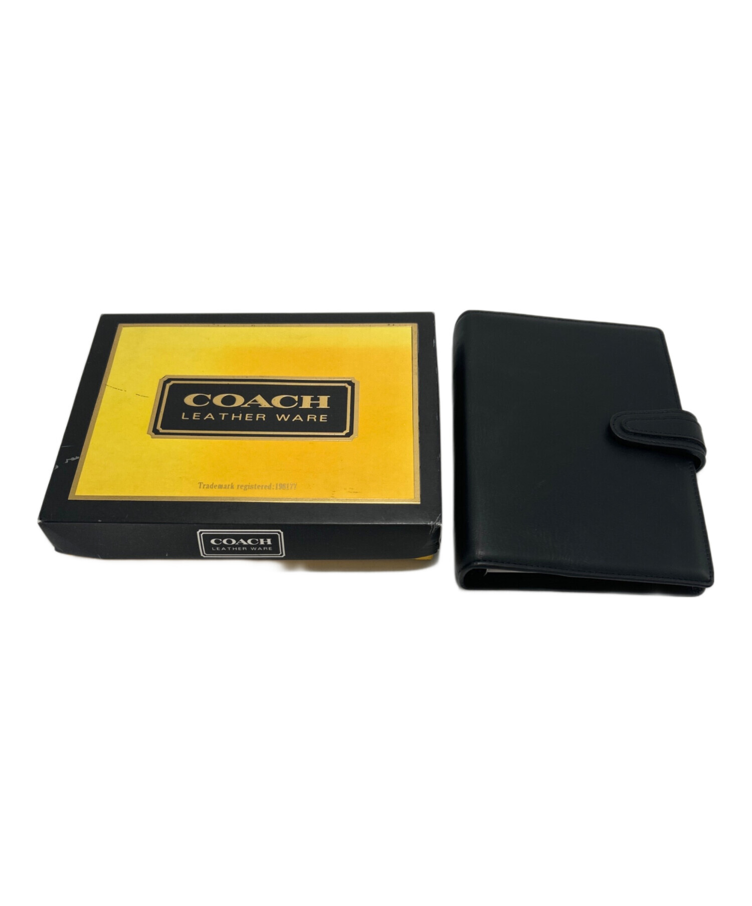 中古・古着通販】COACH (コーチ) 手帳カバー ブラック｜ブランド・古着