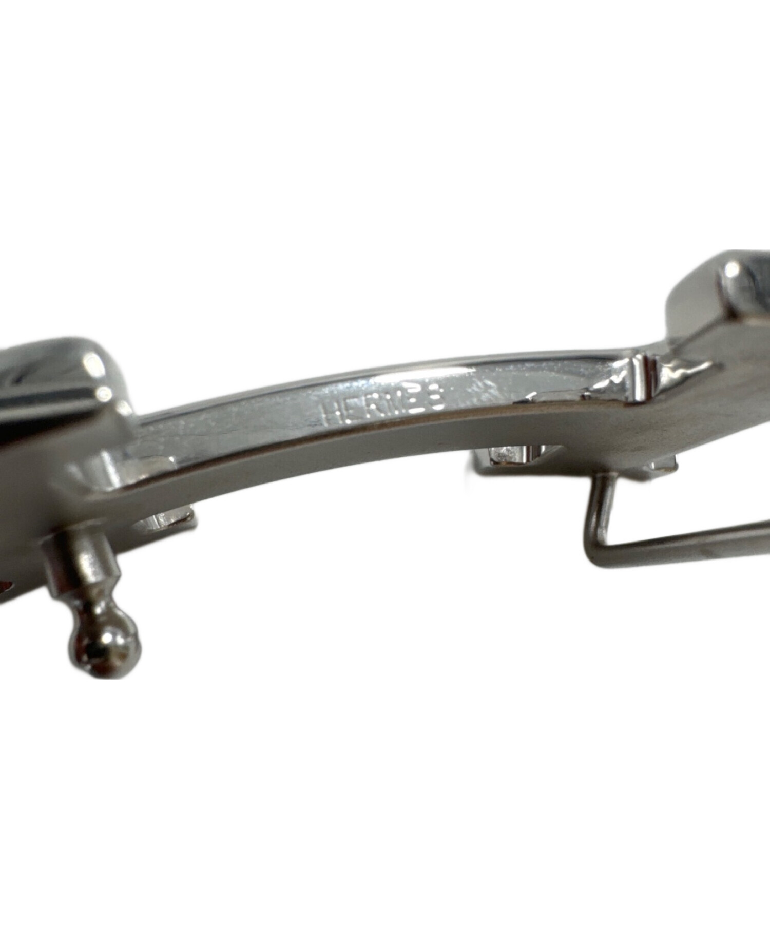 HERMES H型バックル シルバー 中古・古着通販】HERMES (エルメス) Hバックル シルバー