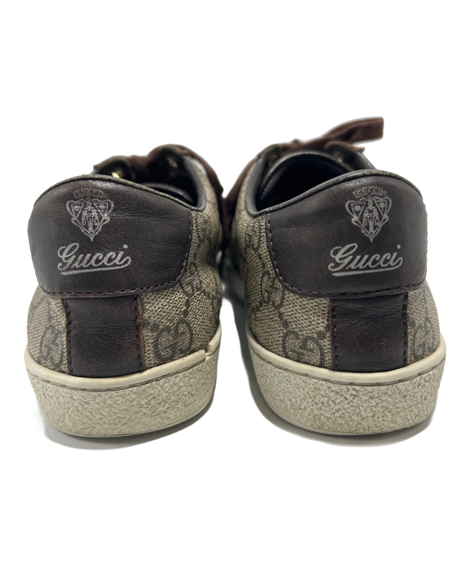 中古・古着通販】GUCCI (グッチ) スニーカー ブラウン×ベージュ サイズ