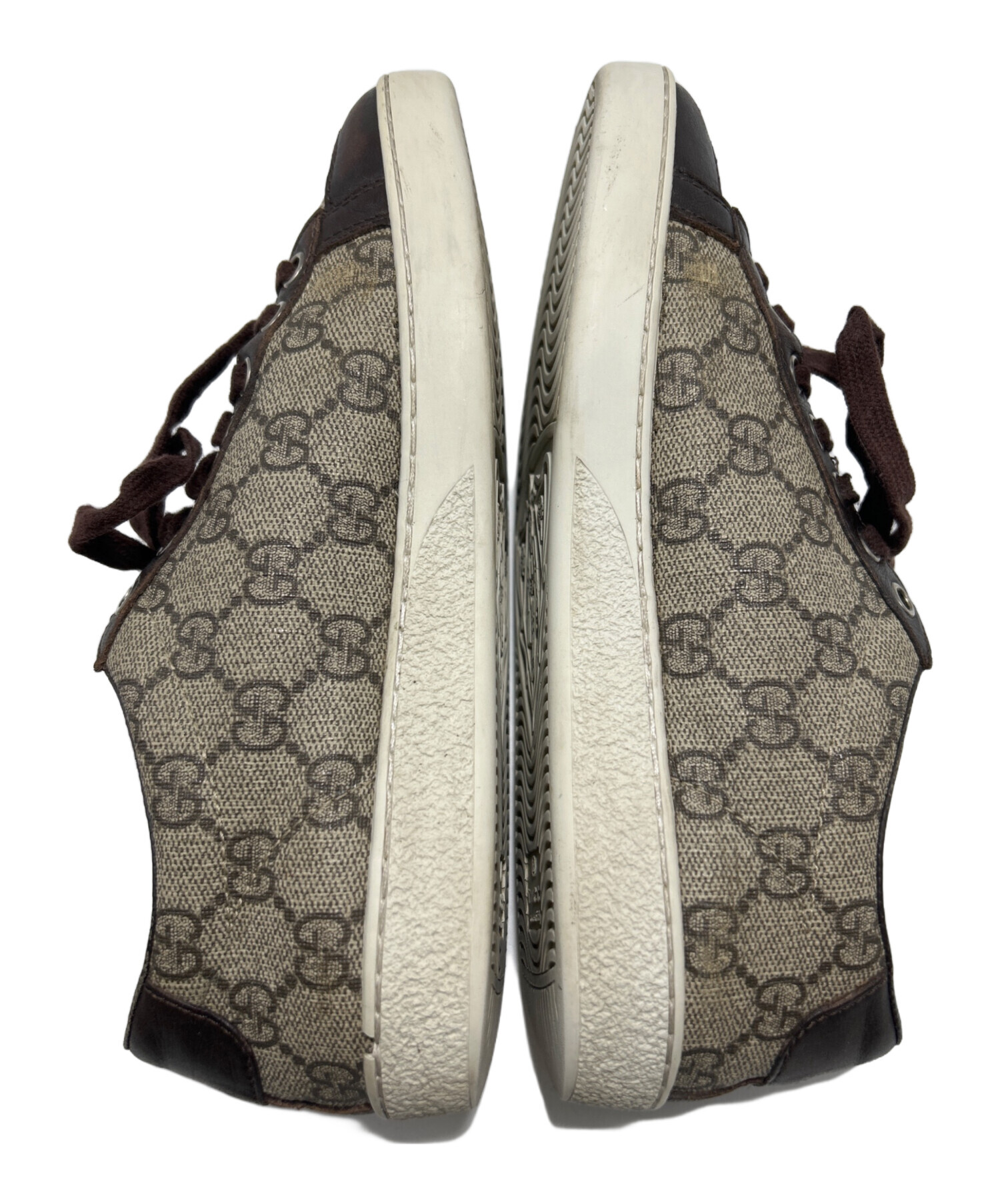 中古・古着通販】GUCCI (グッチ) スニーカー ブラウン×ベージュ サイズ