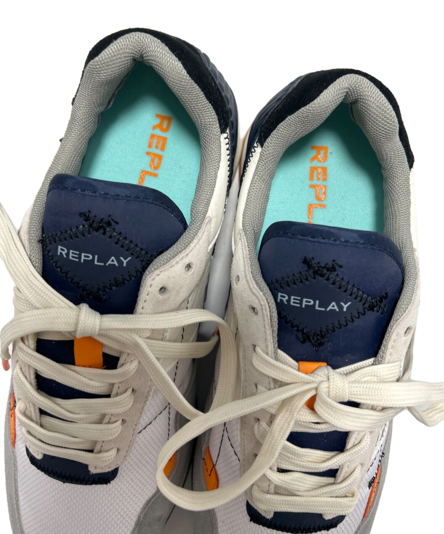中古・古着通販】REPLAY (リプレイ) スニーカー ホワイト×ブルー