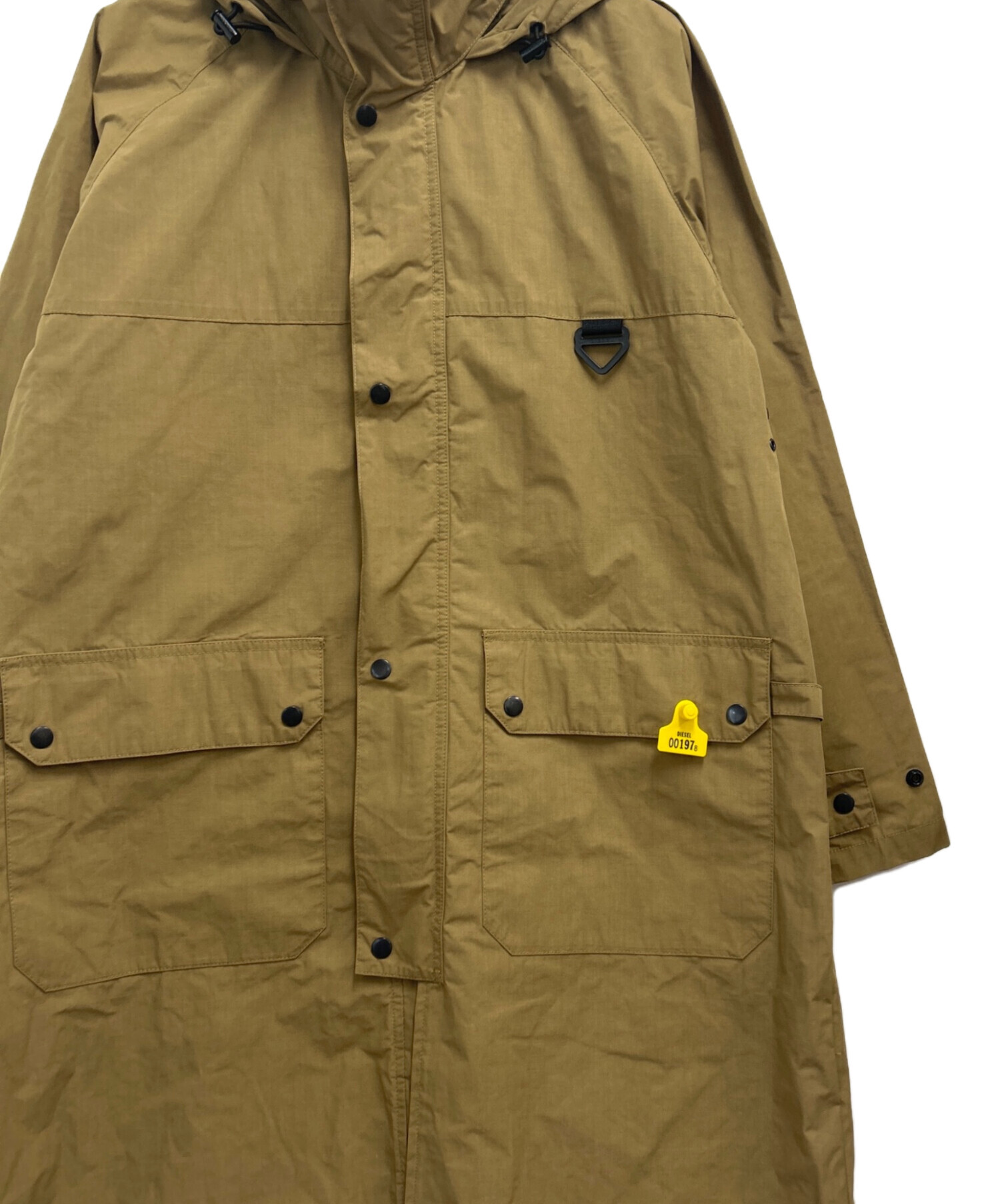 中古・古着通販】DIESEL (ディーゼル) バーコードプリントモッズコート