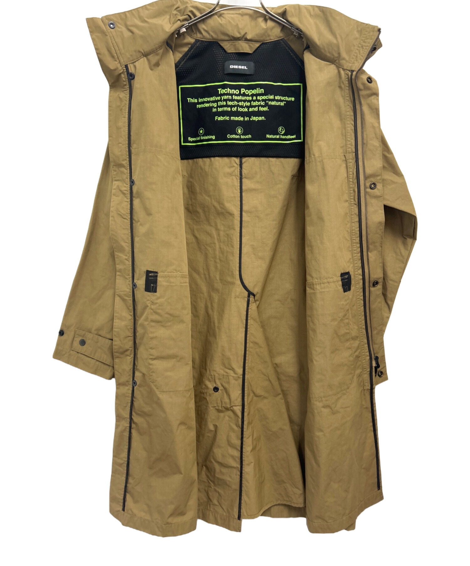 中古・古着通販】DIESEL (ディーゼル) バーコードプリントモッズコート