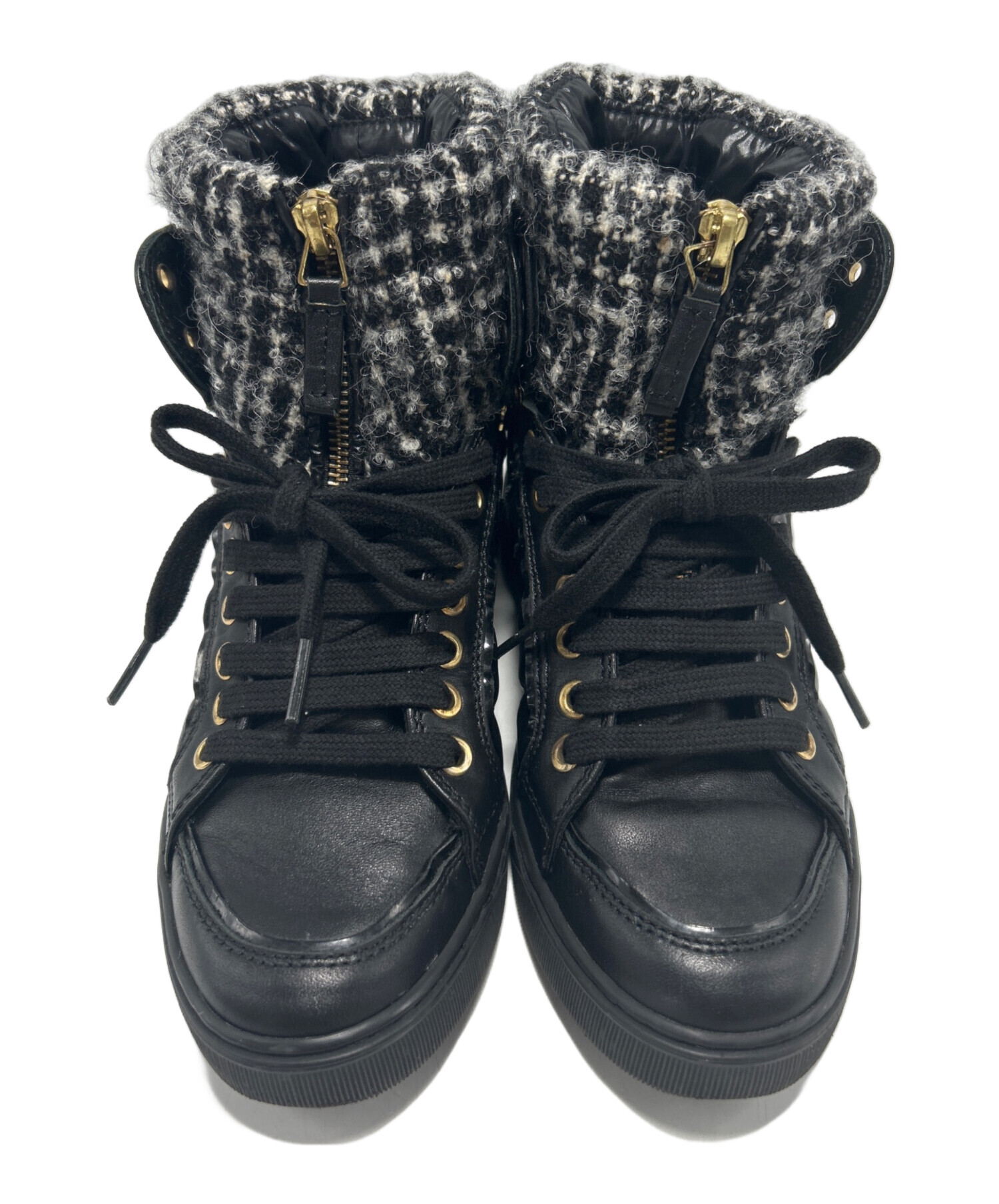 中古・古着通販】MONCLER (モンクレール) ハイカットスニーカー 