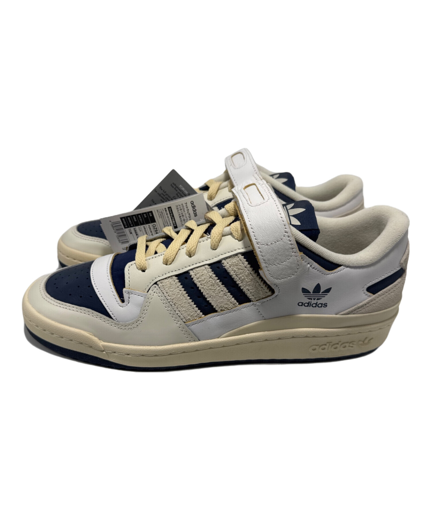 中古・古着通販】adidas (アディダス) FORUM 84 LOW ベージュ×ネイビー 