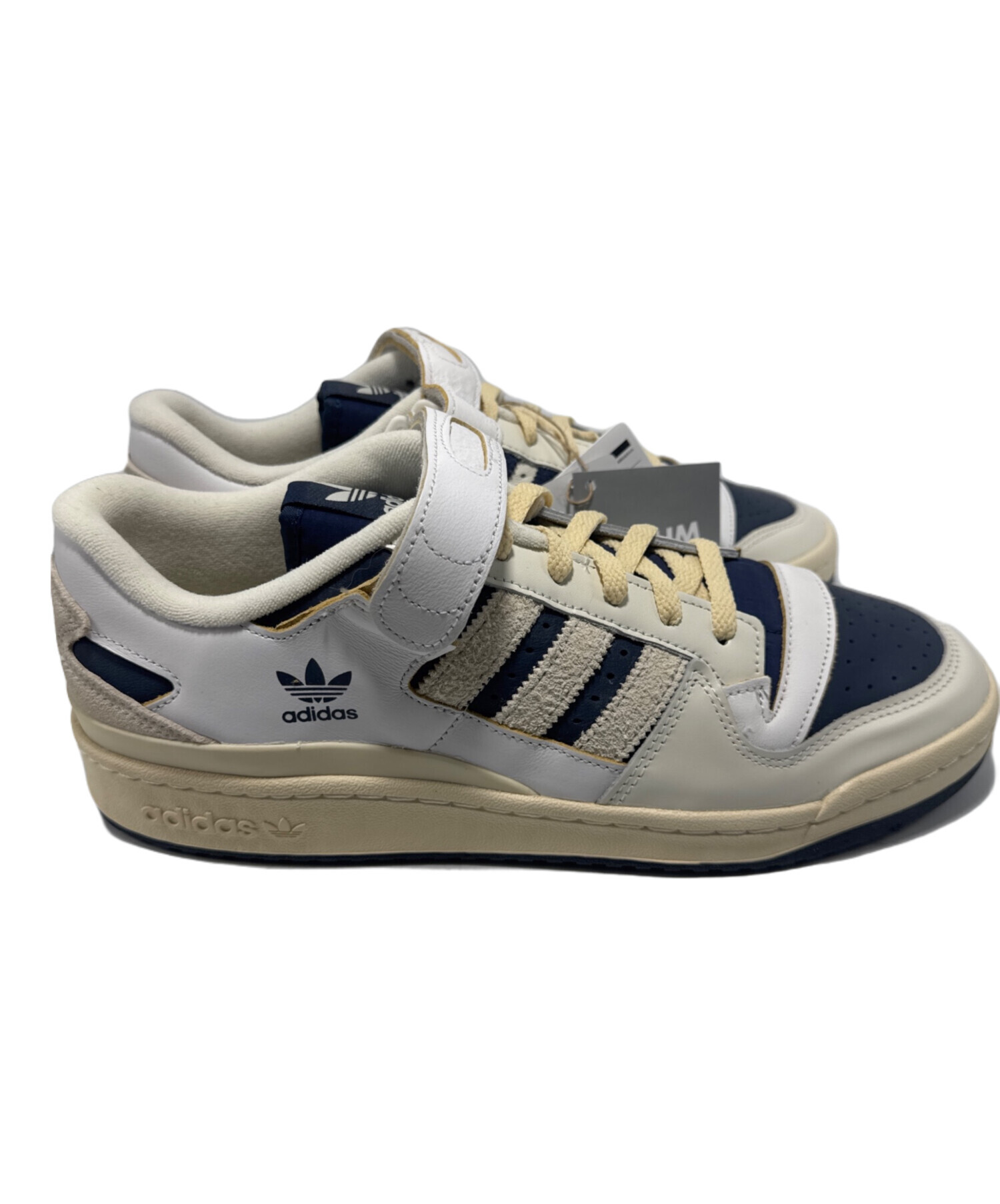 中古・古着通販】adidas (アディダス) FORUM 84 LOW ベージュ×ネイビー
