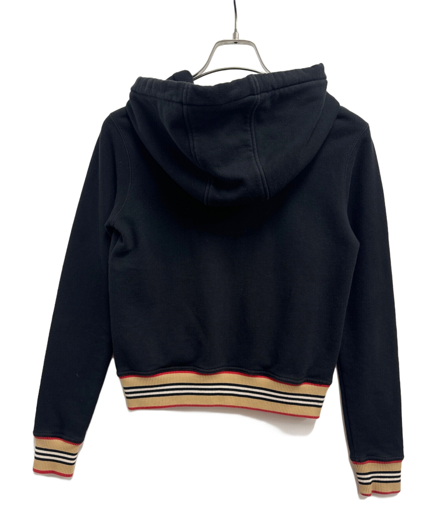BURBERRYバーバリーパーカーストライプ ジップアップ14Y164レディース 中古・古着通販】BURBERRY (バーバリー) アイコンストライプジップ