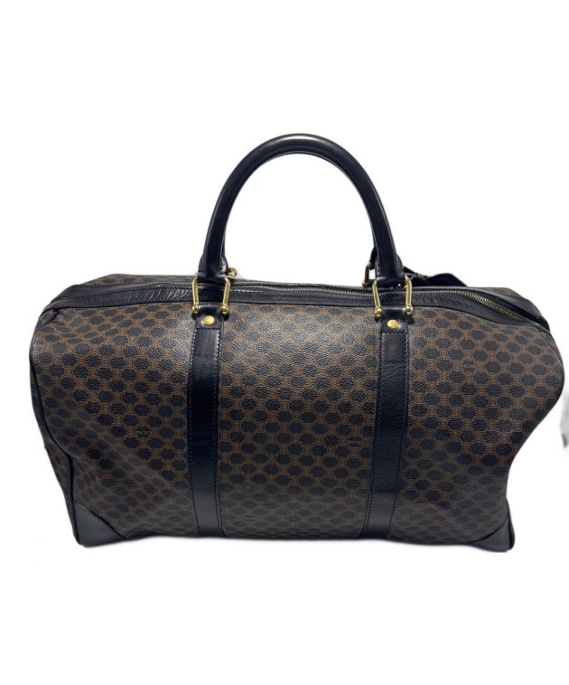 中古・古着通販】CELINE (セリーヌ) ボストンバッグ ブラック×ブラウン