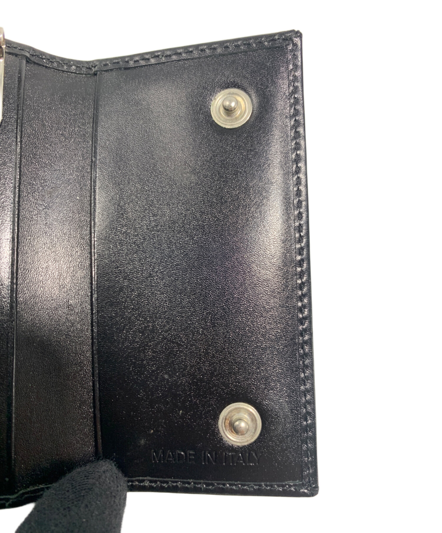 【中古】プラダ6連キーケース　珍しい千鳥格子柄 中古・古着通販】PRADA (プラダ) 5連キーケース ブラック｜ブランド
