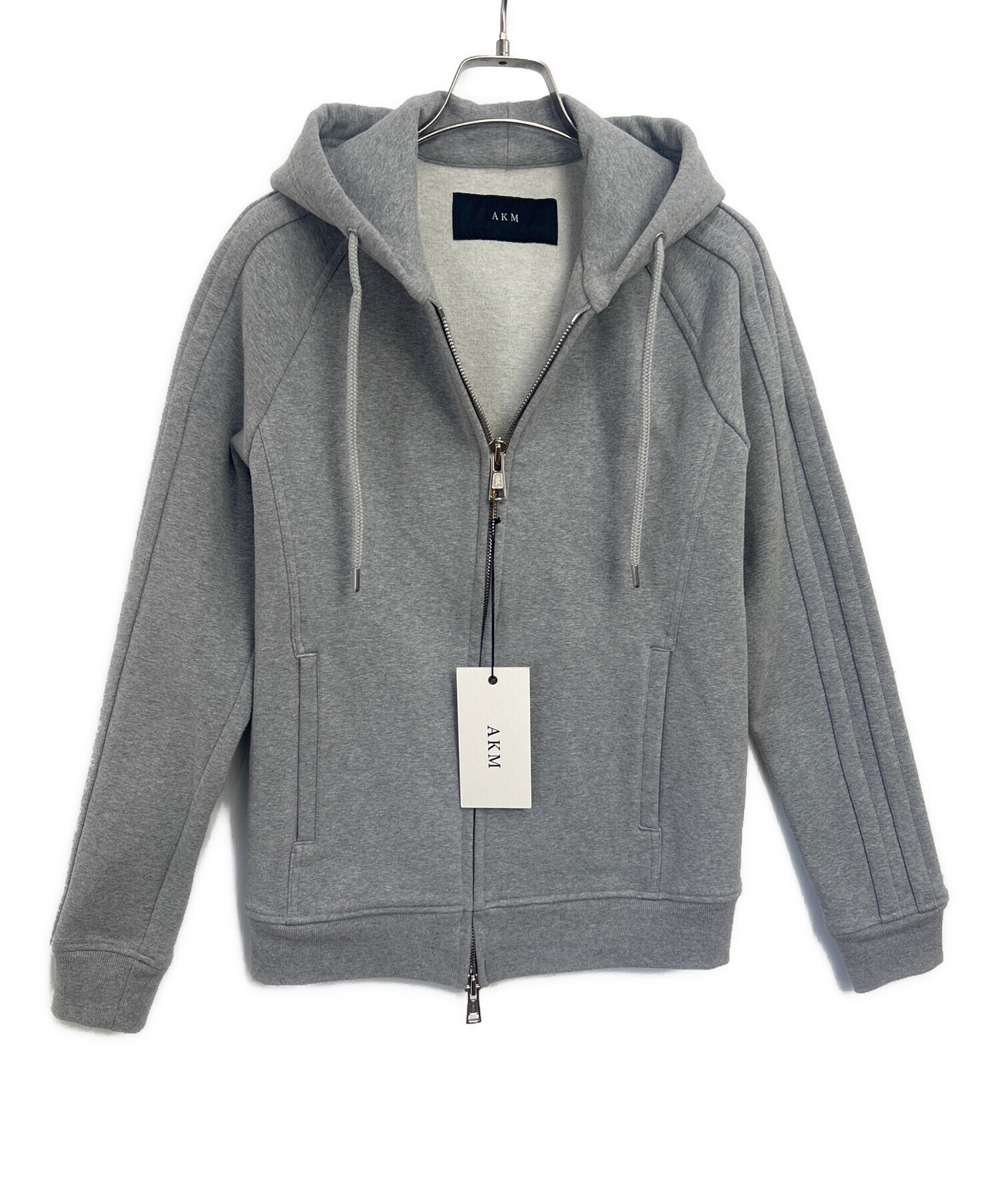 中古・古着通販】AKM (エーケーエム) ダブルジップパーカー グレー