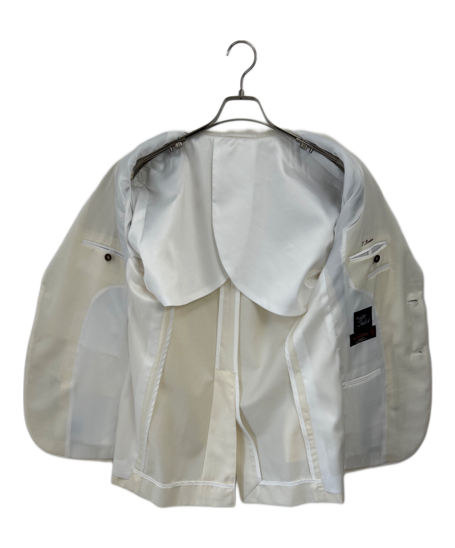 中古・古着通販】- (-) テーラードジャケット ホワイト サイズ:不明
