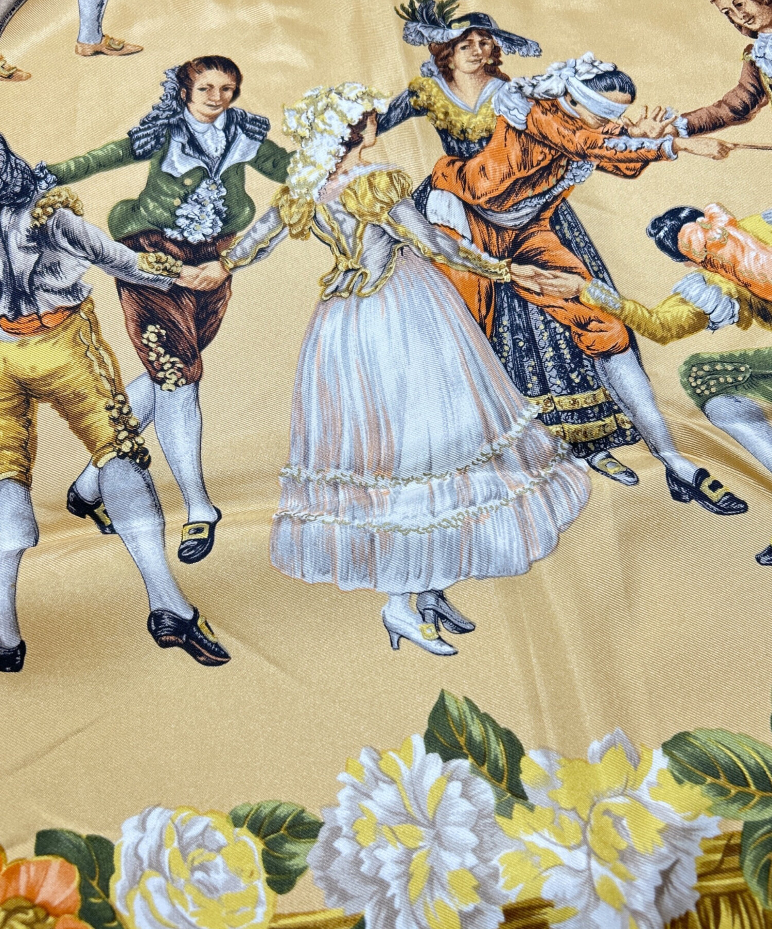 中古・古着通販】LOEWE (ロエベ) シルクスカーフ ベージュ×グリーン