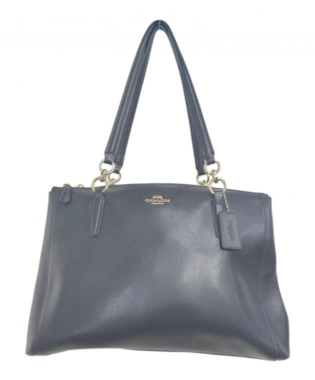 中古・古着通販】COACH (コーチ) 2WAYバッグ ネイビー｜ブランド・古着  