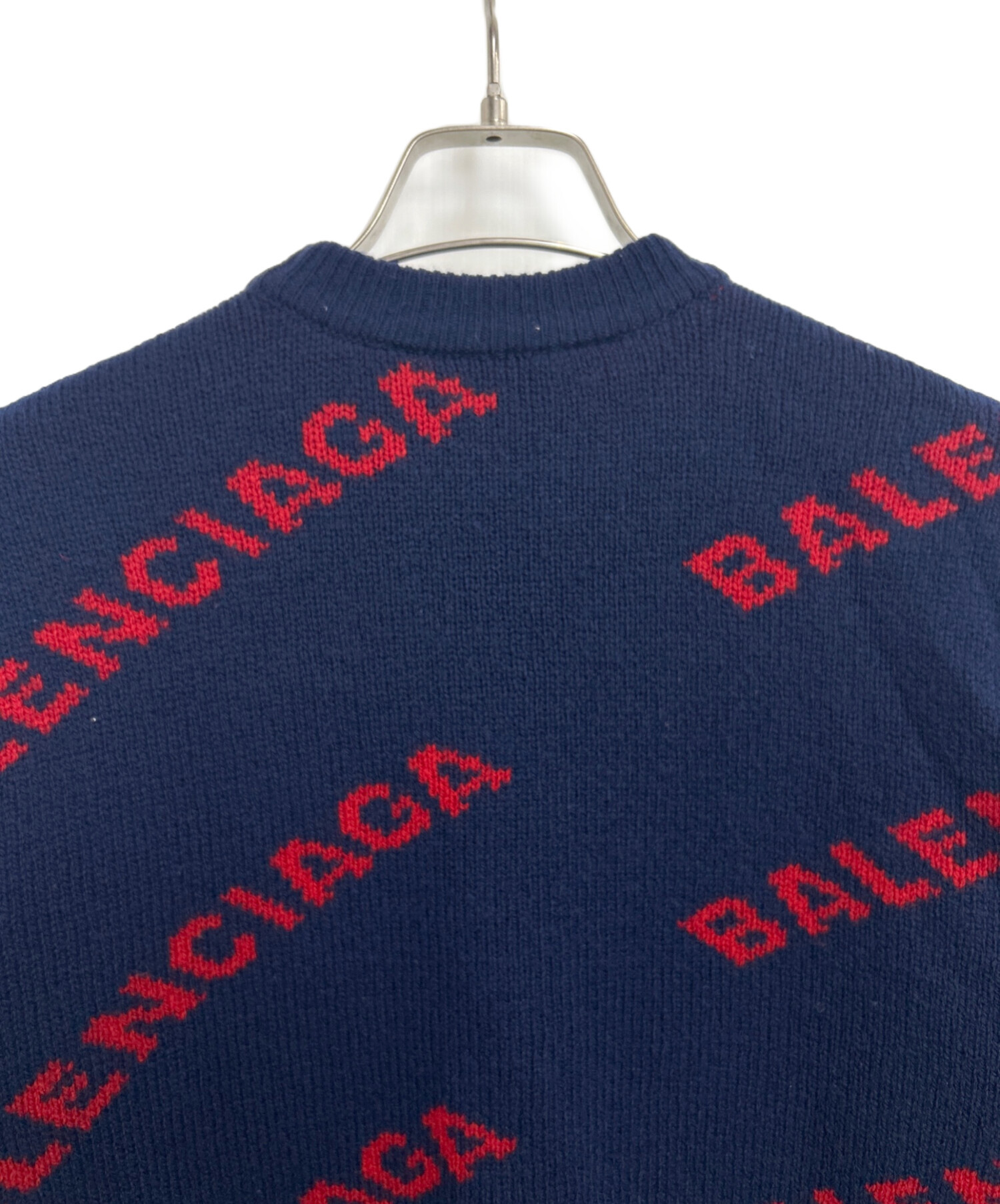 中古・古着通販】BALENCIAGA (バレンシアガ) ロゴニット 中古・古着通販】BALENCIAGA (バレンシアガ) ロゴニット