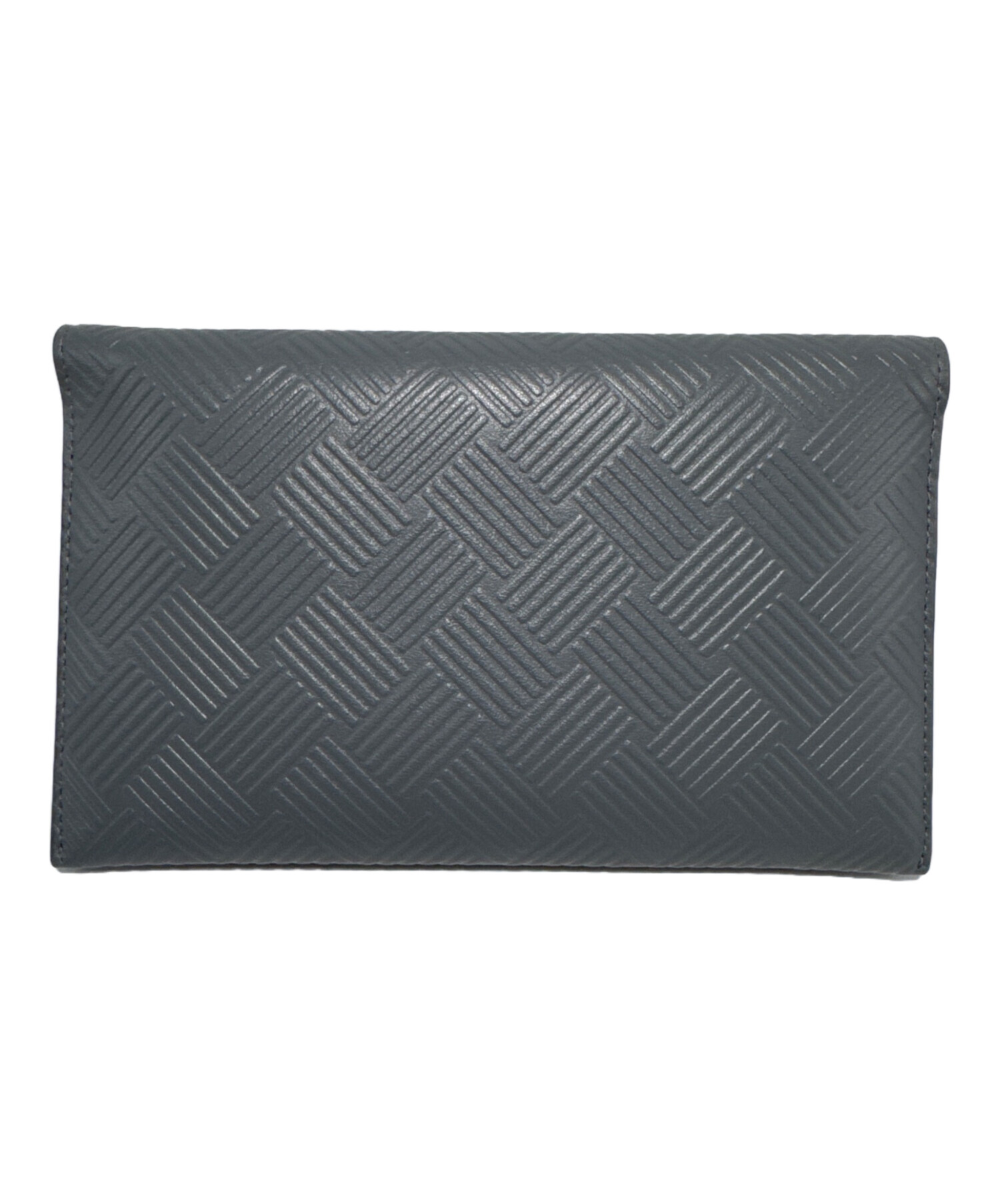 中古・古着通販】BOTTEGA VENETA (ボッテガベネタ) 長財布 グレー 
