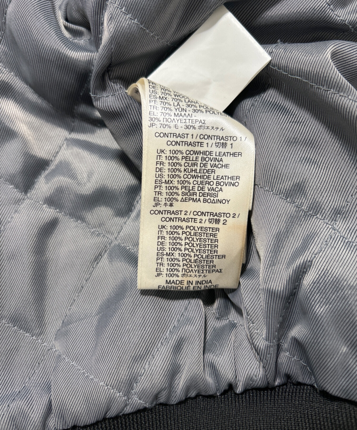 中古・古着通販】DIESEL (ディーゼル) スタジャン ブラック サイズ:S