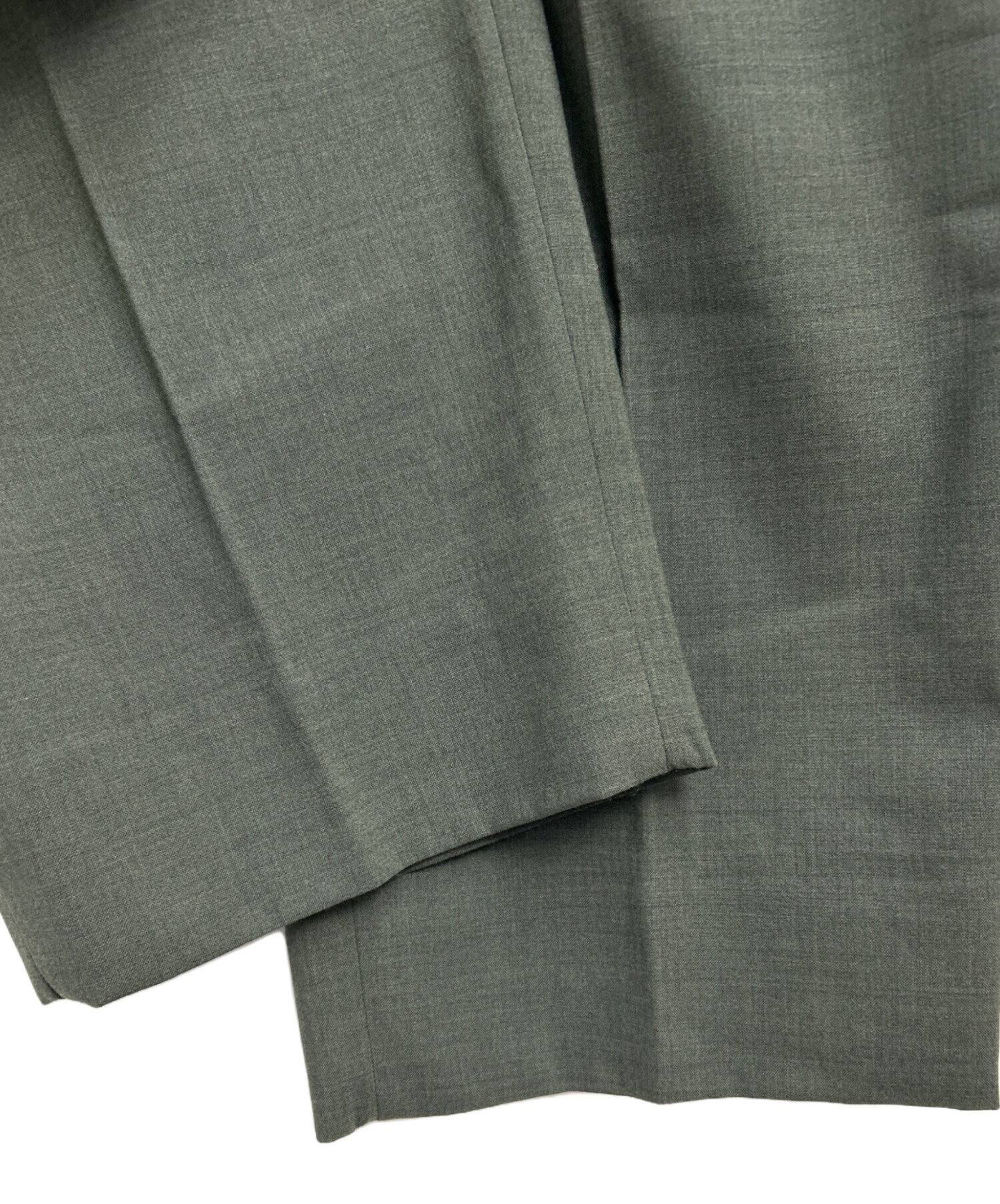 中古・古着通販】KOLOR (カラー) 2タックパンツ グリーン系 サイズ:2