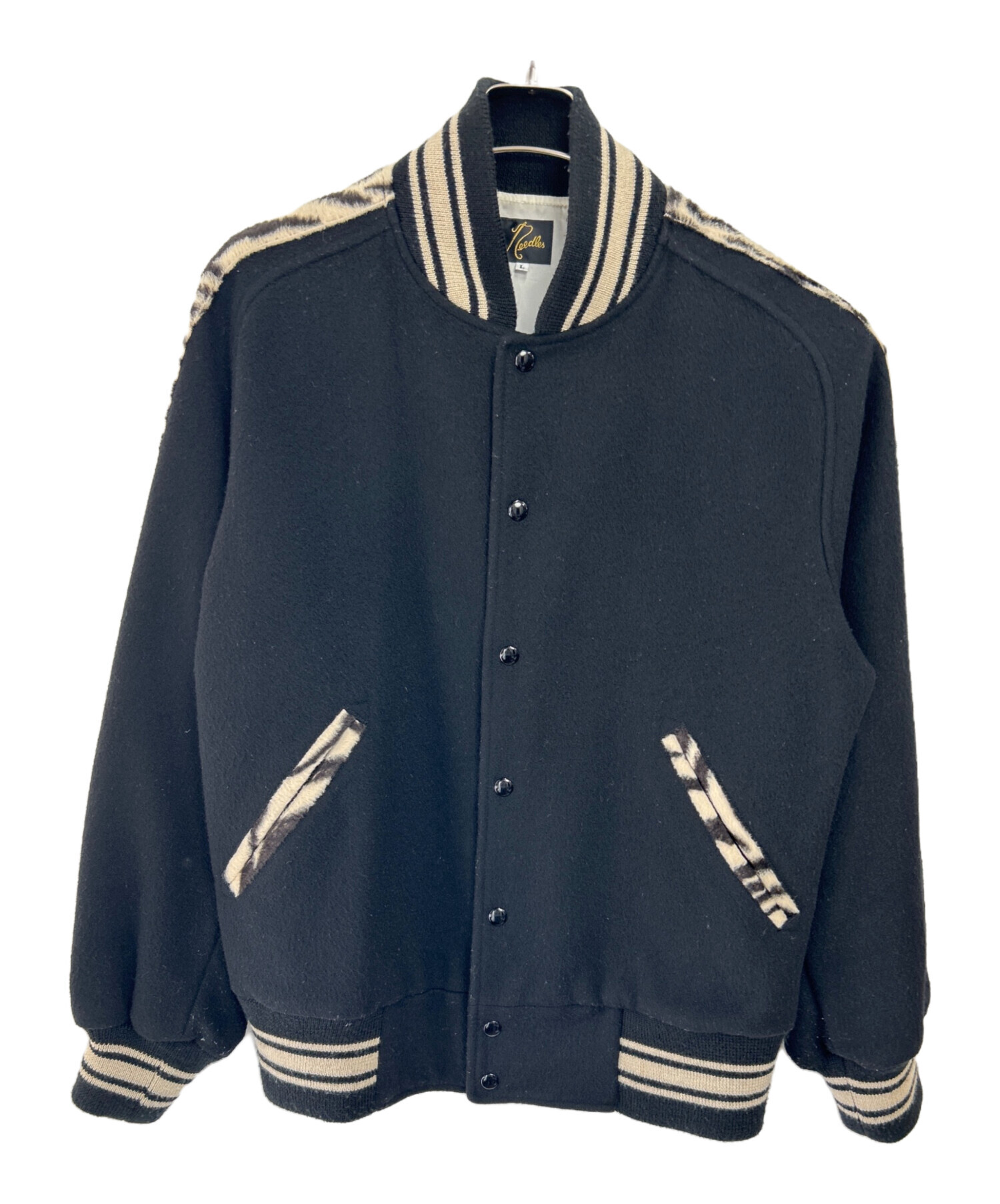 中古・古着通販】Needles (ニードルズ) スタジャン ブラック サイズ:L