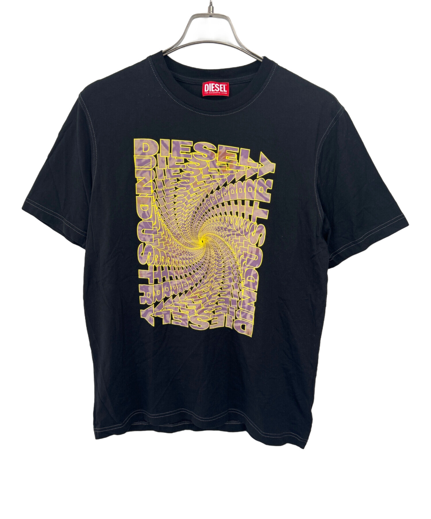 中古・古着通販】DIESEL (ディーゼル) 半袖Tシャツ ブラック サイズ:M 