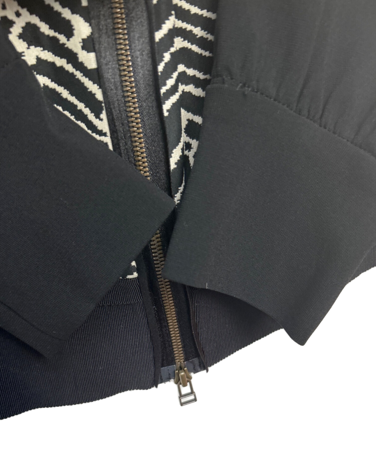 中古・古着通販】LANVIN (ランバン) ジップブルゾン ブラック サイズ