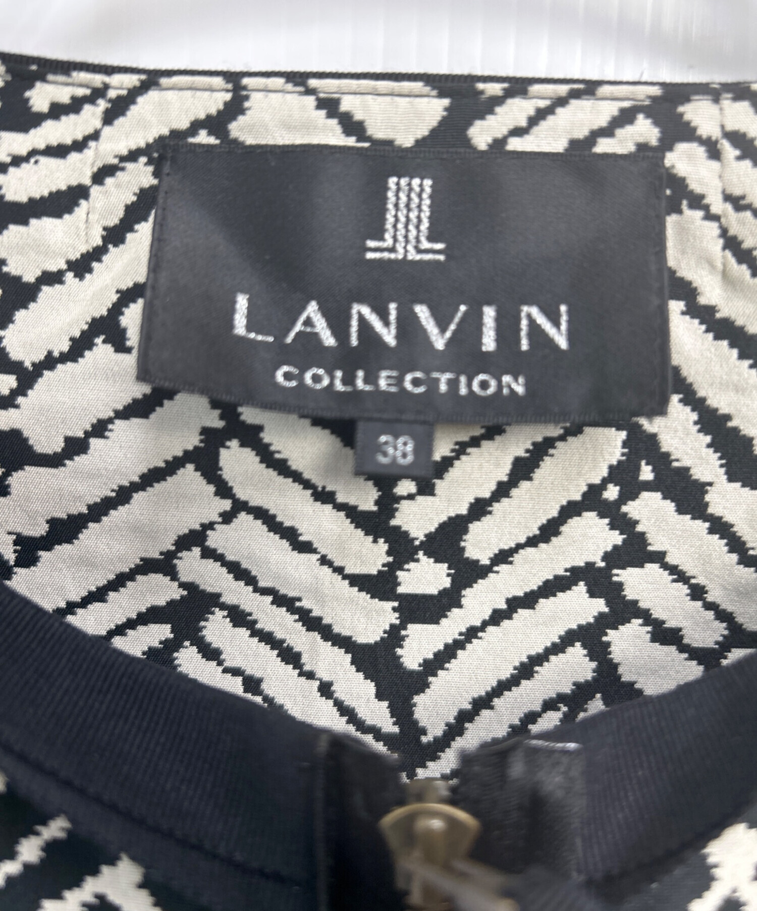 中古・古着通販】LANVIN (ランバン) ジップブルゾン ブラック サイズ