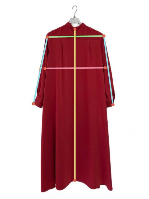 中古・古着通販】Graphpaper (グラフペーパー) 長袖ワンピース レッド