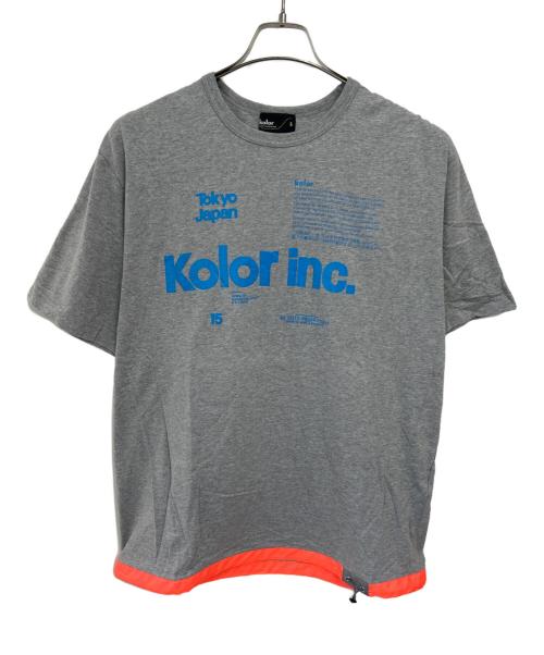 kolor 半袖Tシャツ 2 中古・古着通販】KOLOR (カラー) 半袖カットソー グレー サイズ:3